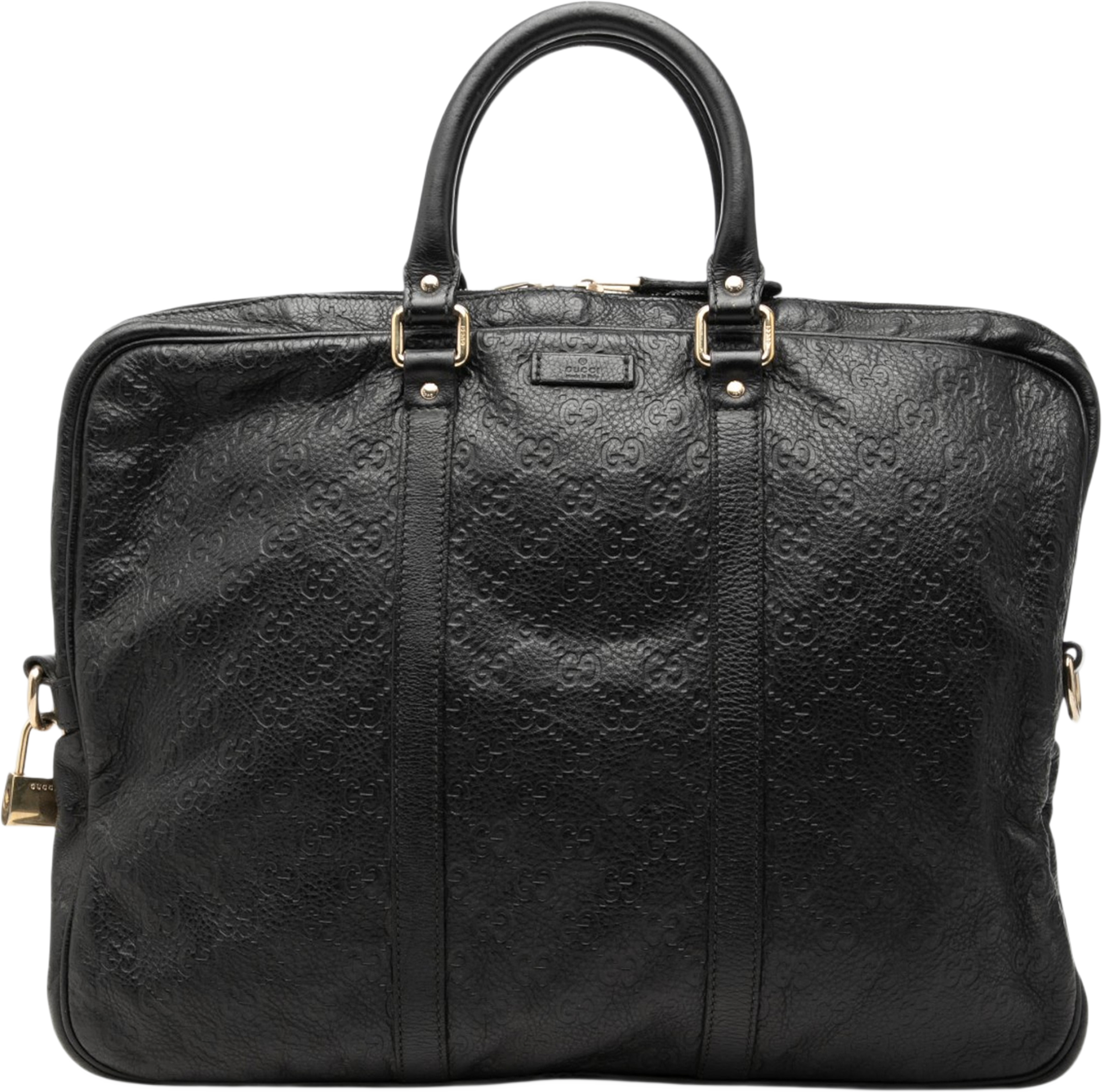 Gucci Guccissima Business Bag, från Luxclusif, i färgen black. Klicka för att öppna bilden i stort format