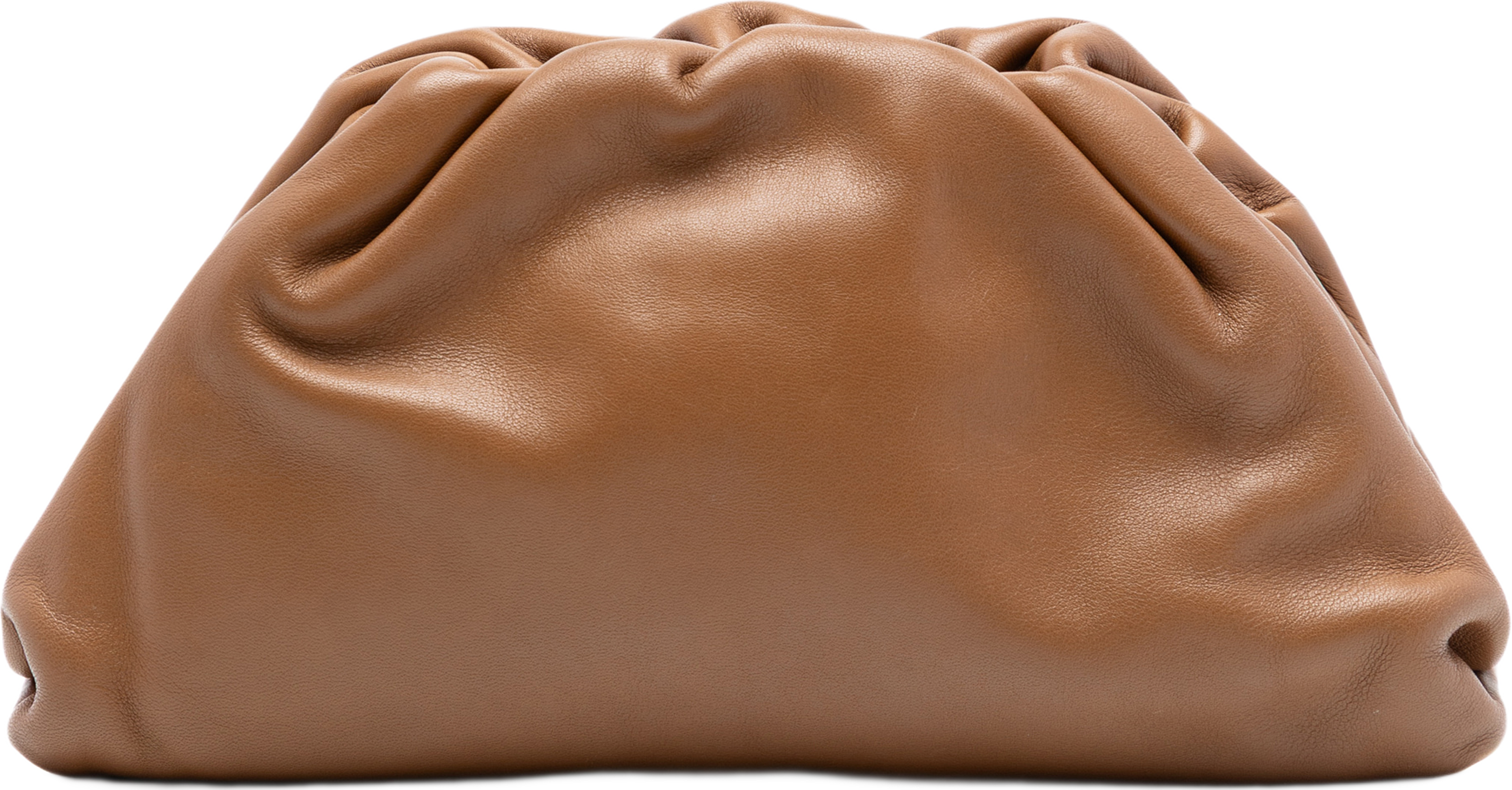 Bottega Veneta Lambskin The Pouch, från Luxclusif, i färgen brown. Klicka för att öppna bilden i stort format