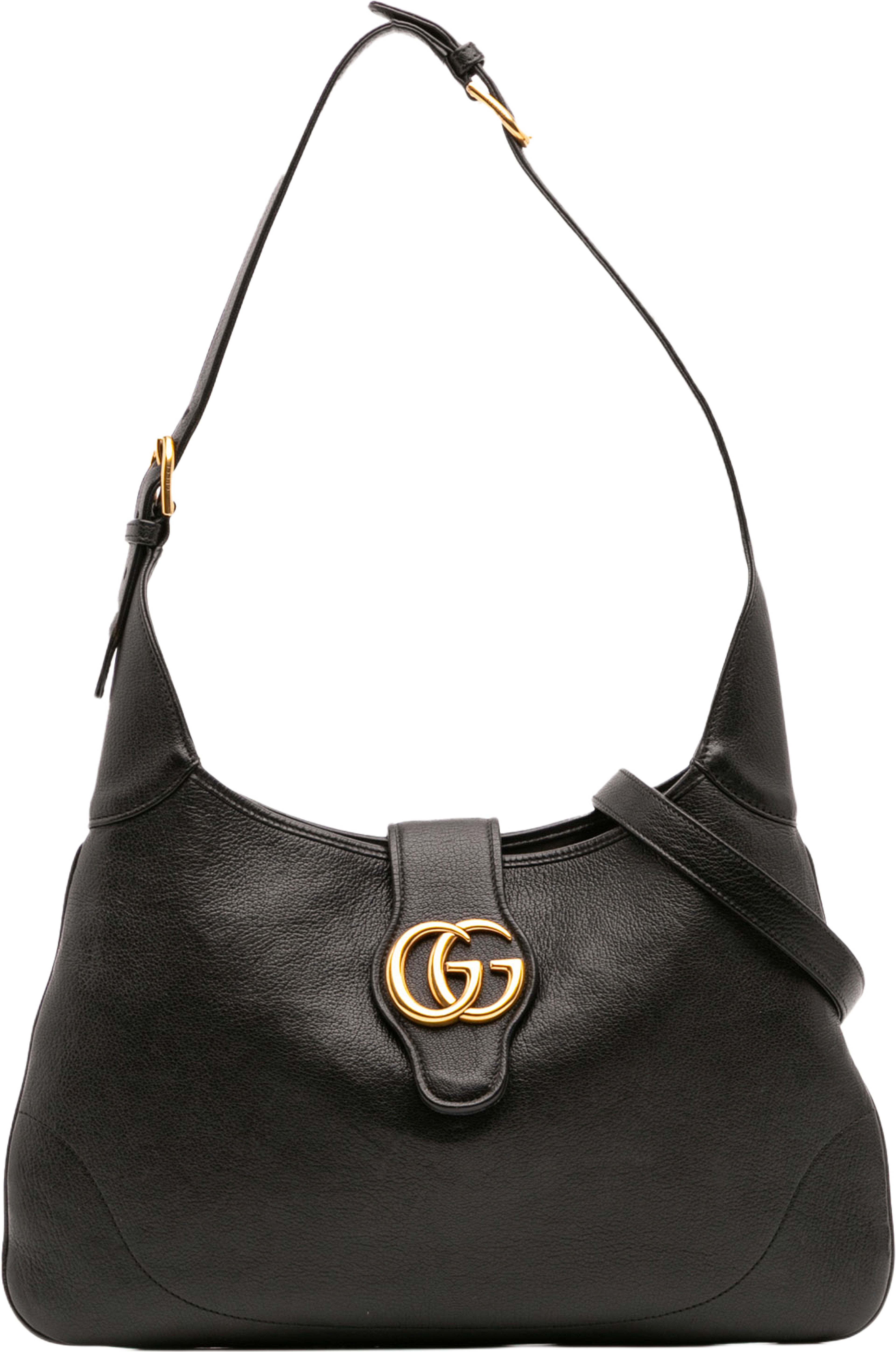 Gucci Medium Leather Aphrodite Crossbody, från Luxclusif, i färgen black. Klicka för att öppna bilden i stort format