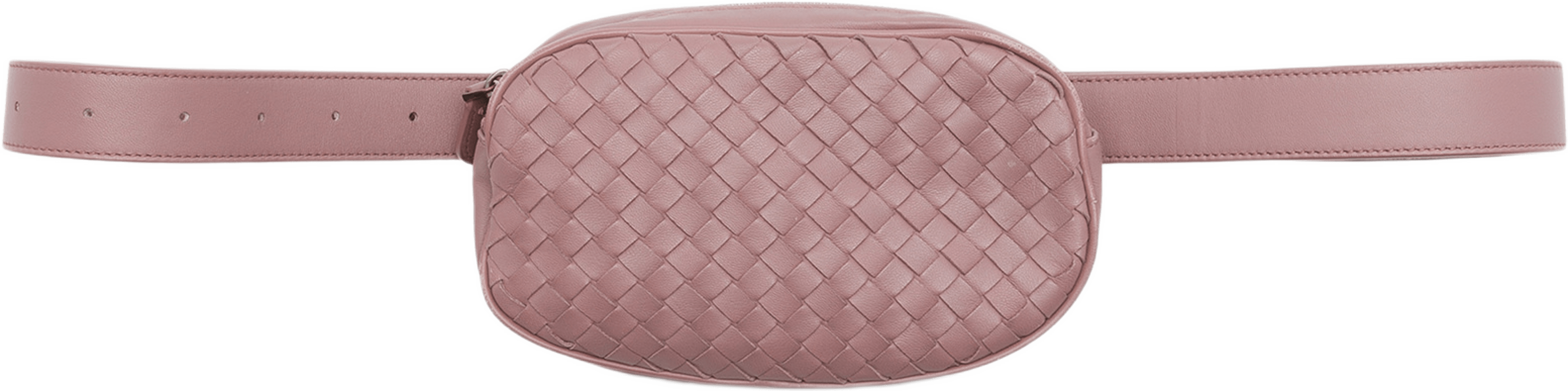 Bottega Veneta Nappa Intrecciato Belt Bag, från Luxclusif, i färgen rosa. Klicka för att öppna bilden i stort format