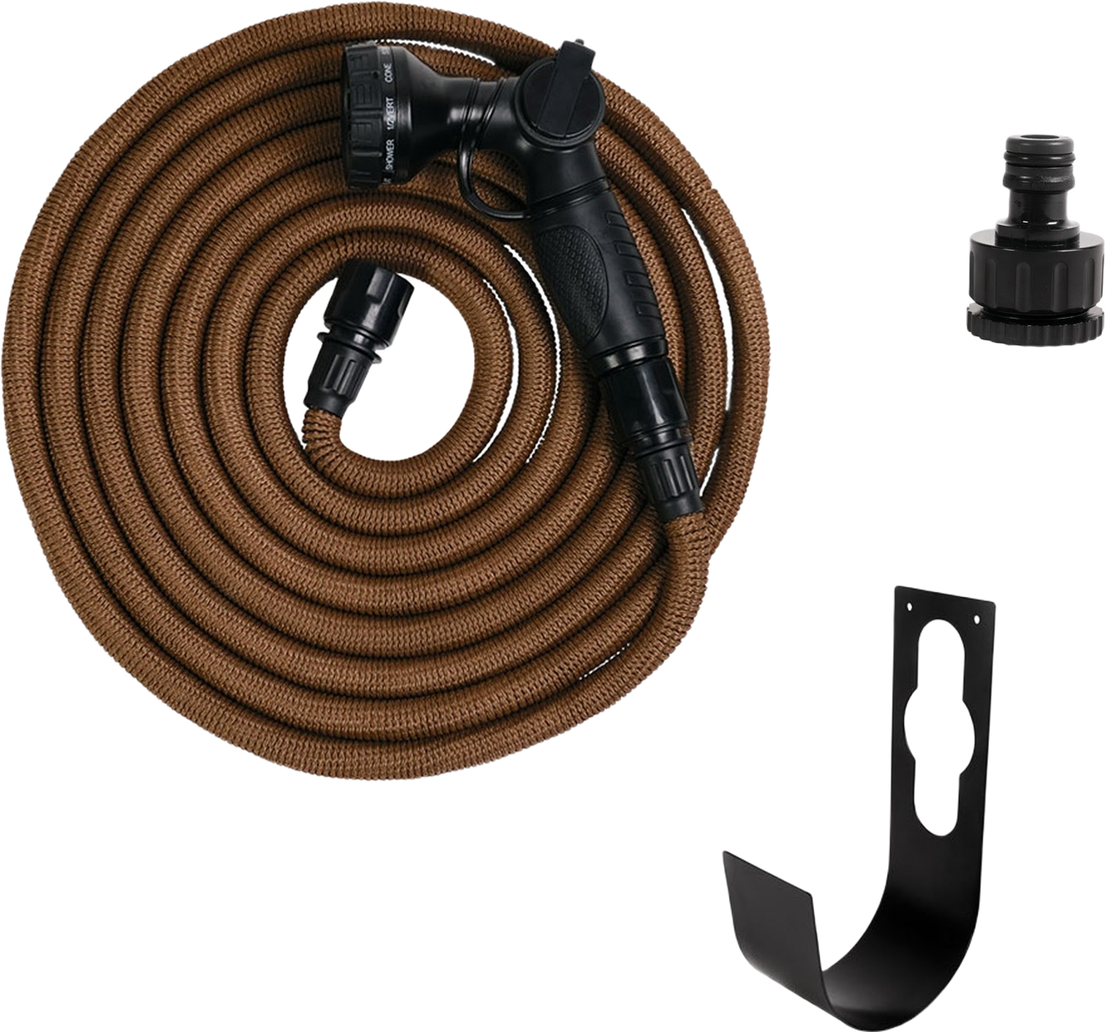 Trädgårdsslang Deluxe Set - Mörk Sand, från by Benson, i färgen dark sand. Klicka för att öppna bilden i stort format