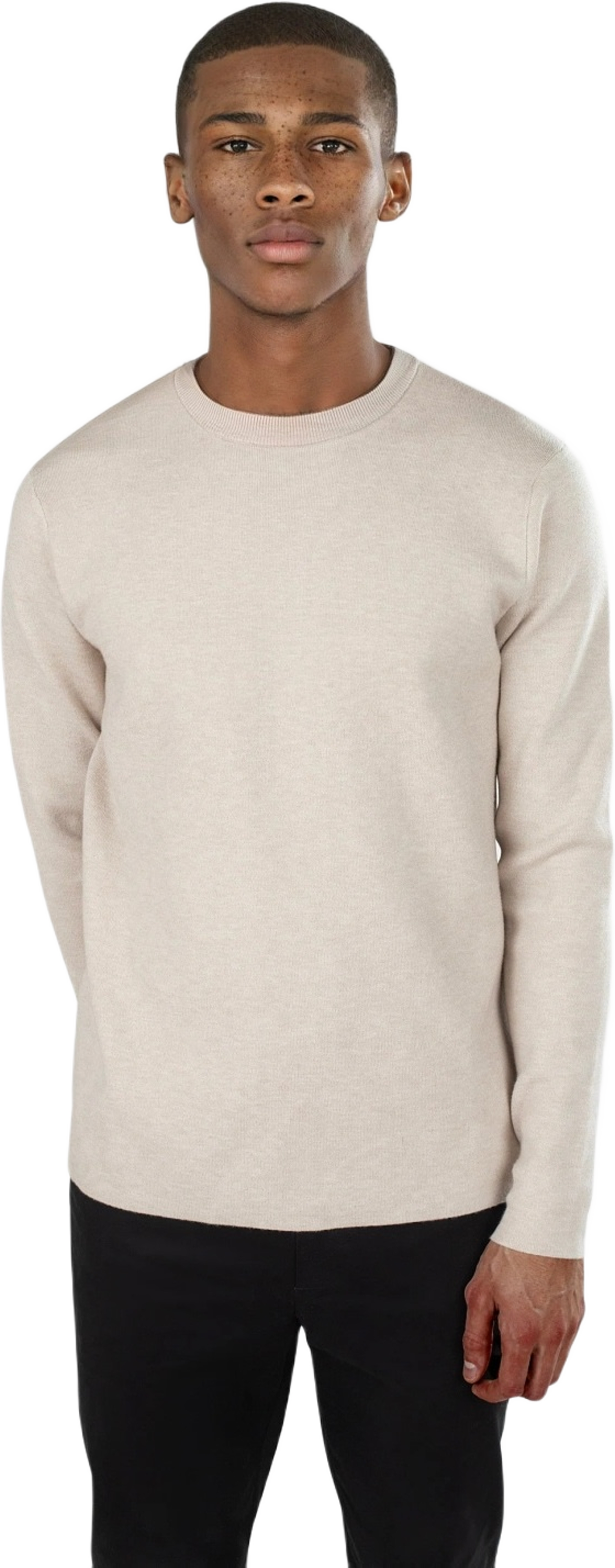 Clark Knitted Round Neck - Beige