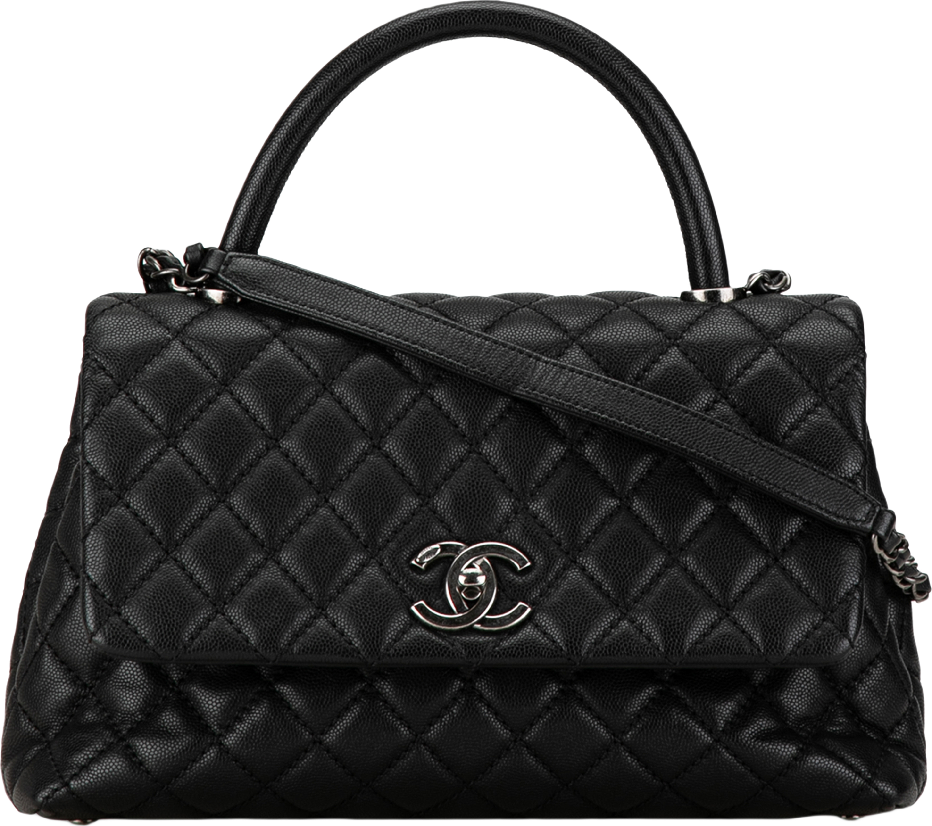 Chanel Small Caviar Coco Top Handle Bag