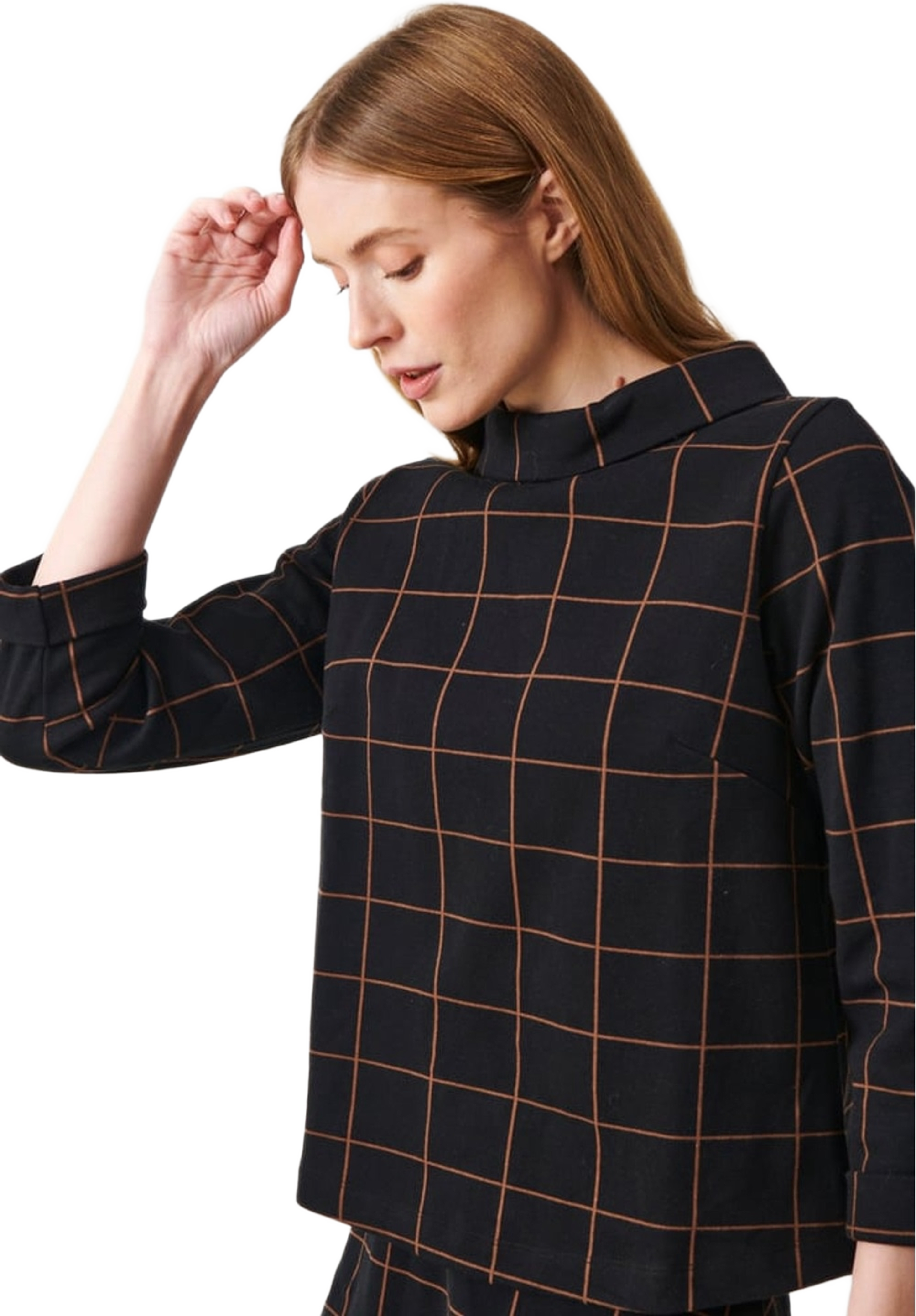 Tara Jumper Check, från Jumperfabriken, i färgen black. Klicka för att öppna bilden i stort format