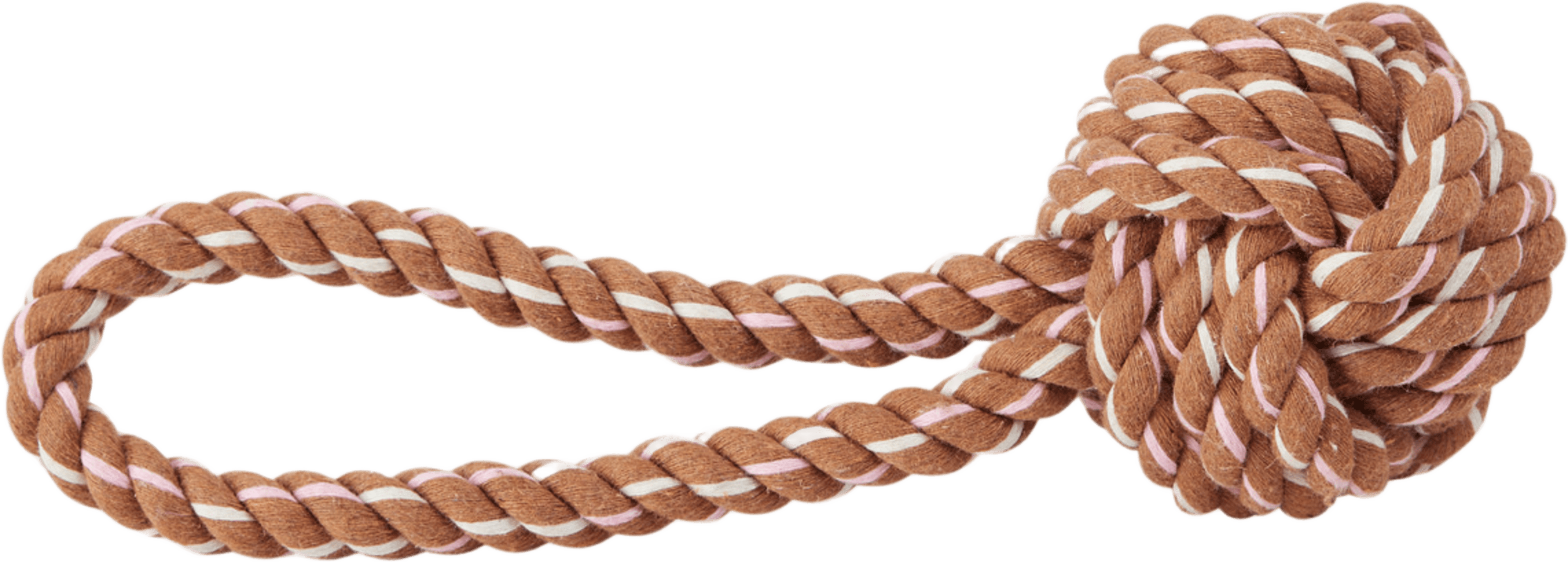 Otto Rope Dog Toy, från OYOY Living, i färgen caramel. Klicka för att öppna bilden i stort format