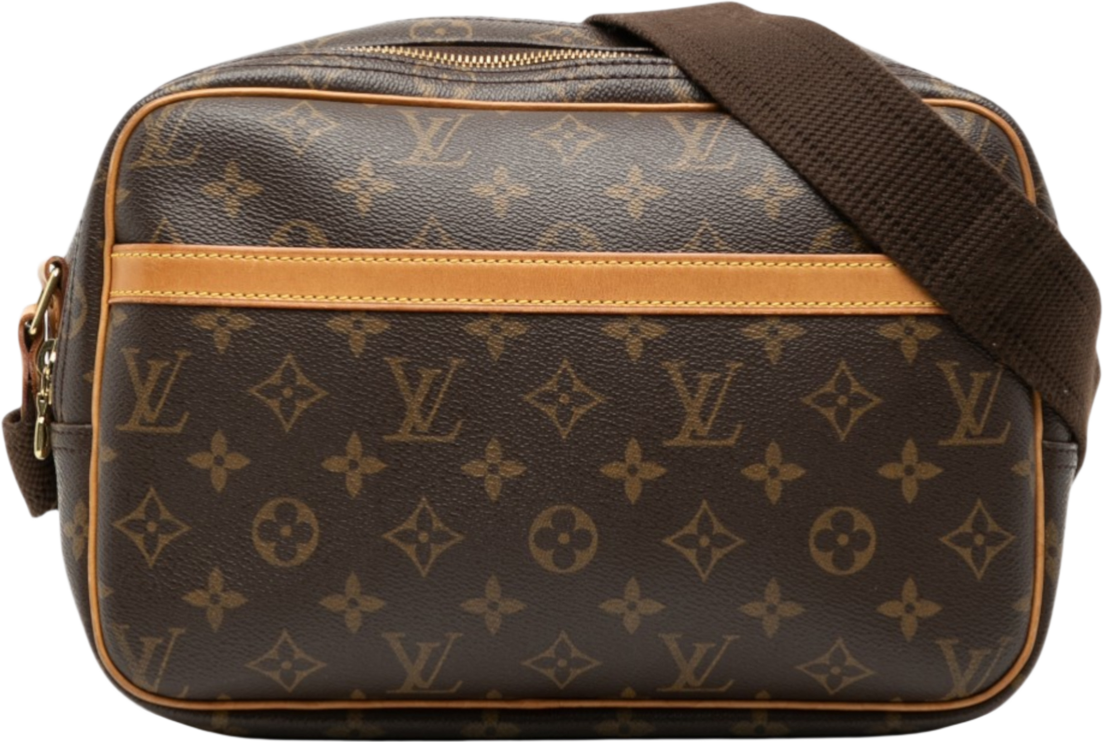 Louis Vuitton Monogram Reporter Pm, från Luxclusif, i färgen brown. Klicka för att öppna bilden i stort format