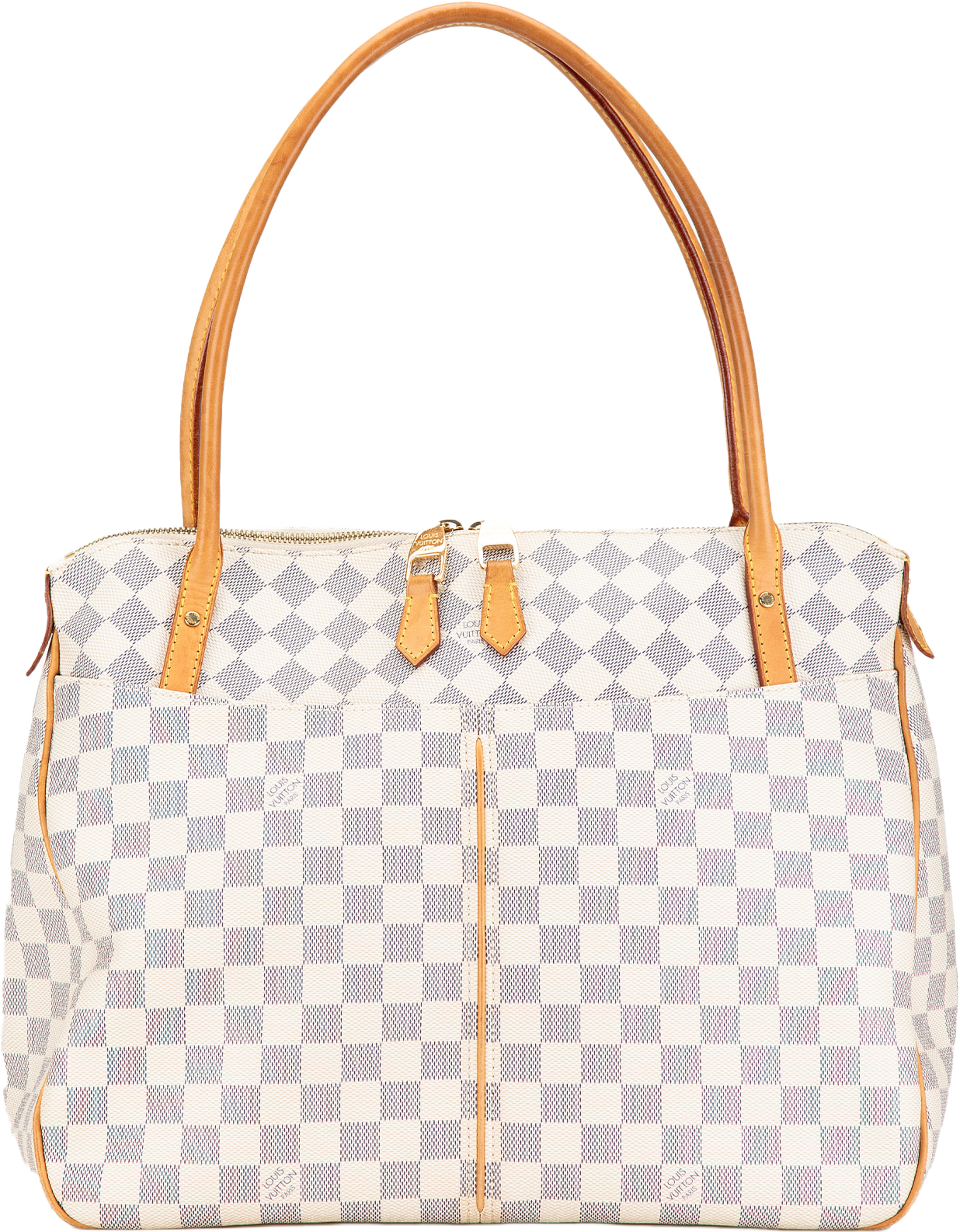 Louis Vuitton Damier Azur Figheri Gm, från Luxclusif, i färgen white. Klicka för att öppna bilden i stort format