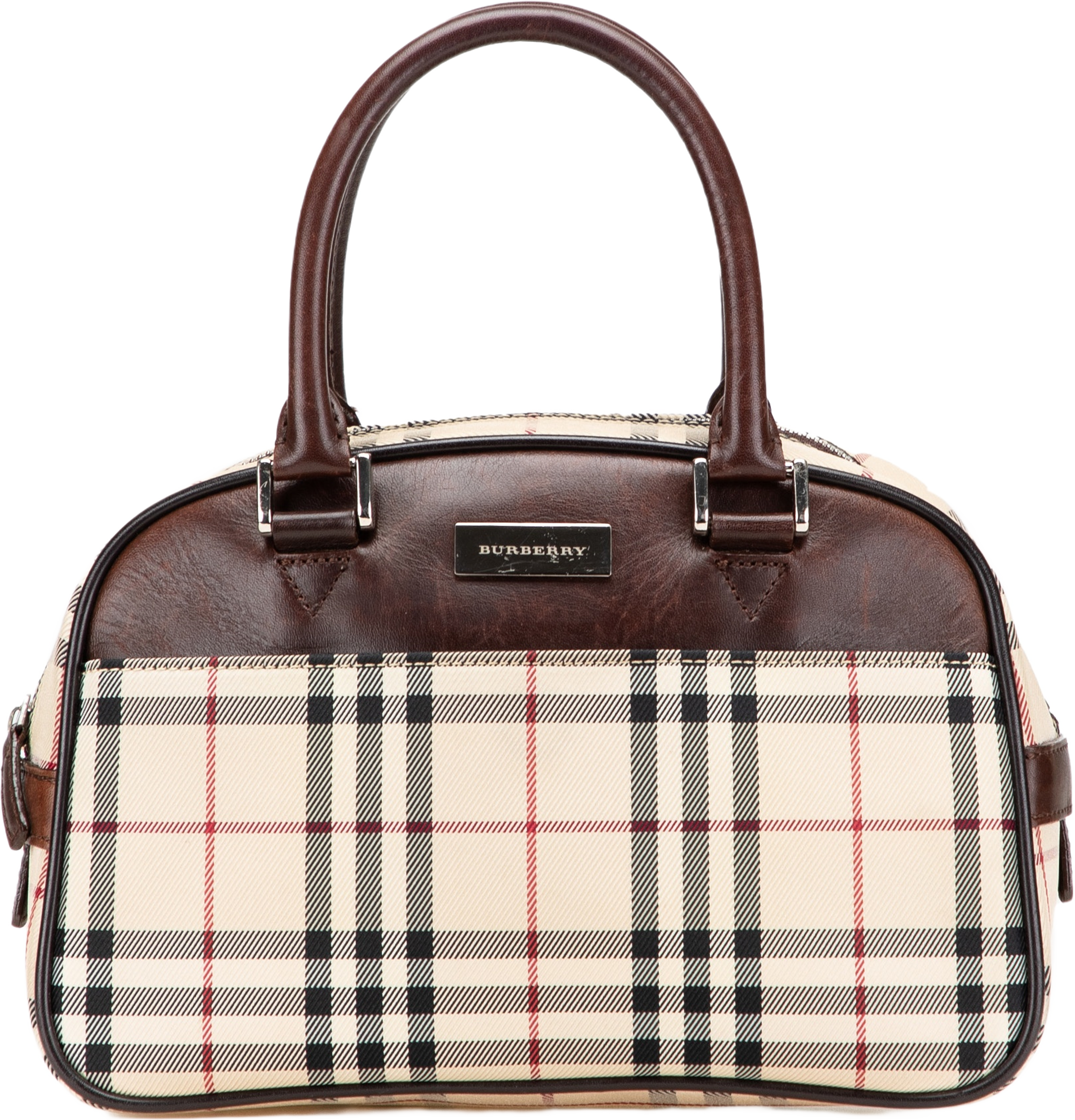 Burberry House Check Canvas Handbag
