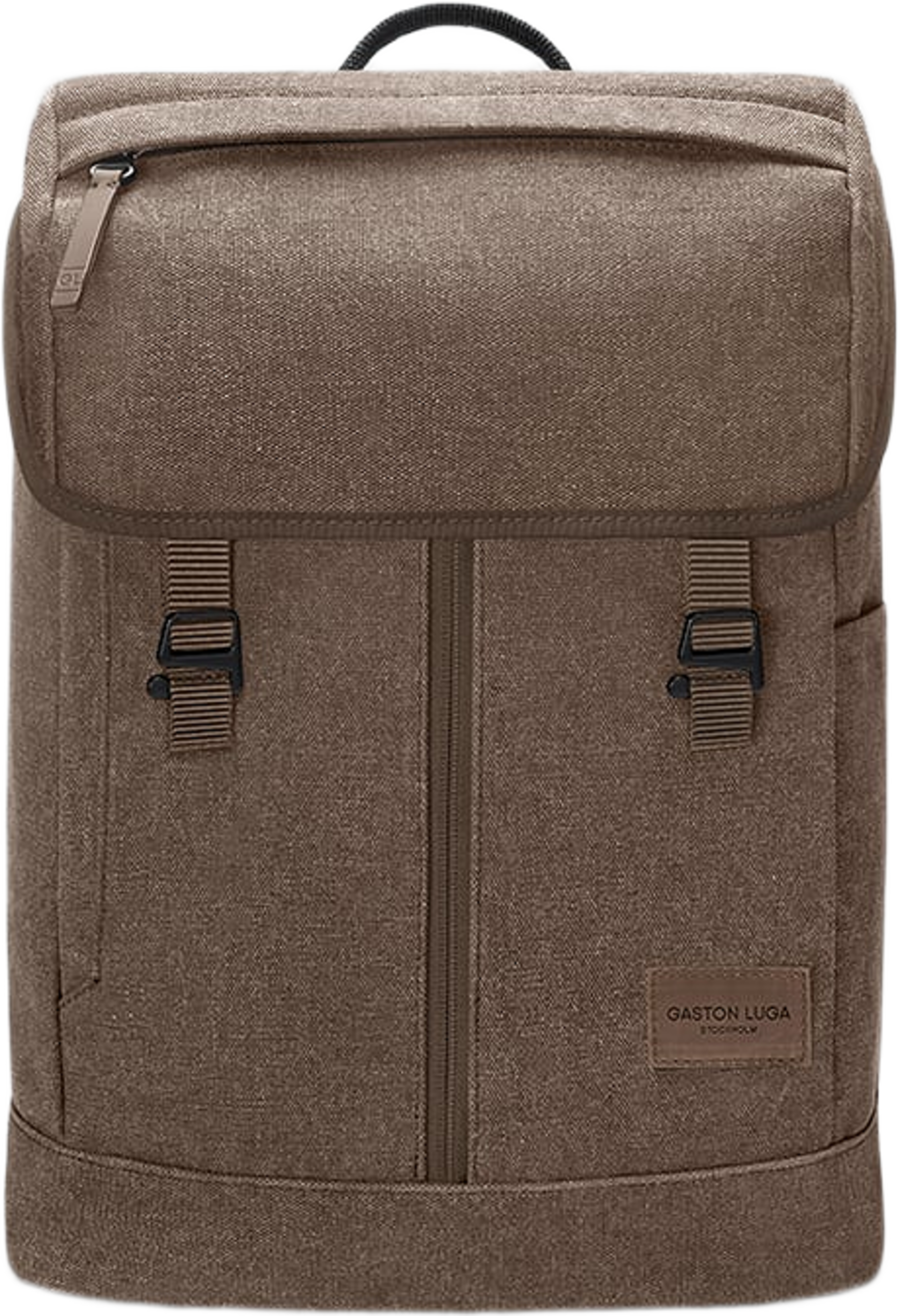 Spläsh Front-zip Backpack 15", från Gaston Luga, i färgen weave dusty brown. Klicka för att öppna bilden i stort format