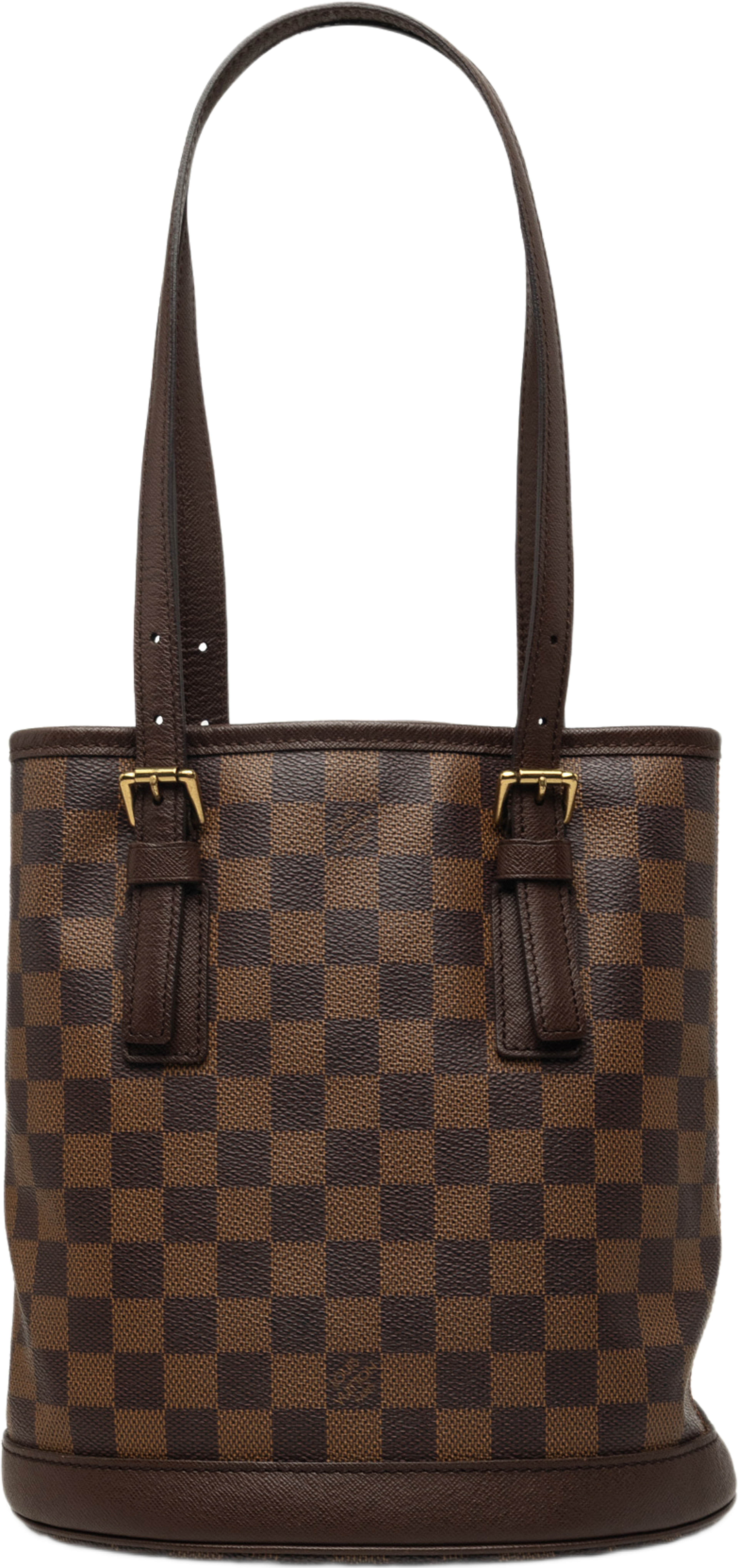Louis Vuitton Damier Ebene Marais, från Luxclusif, i färgen brun. Klicka för att öppna bilden i stort format