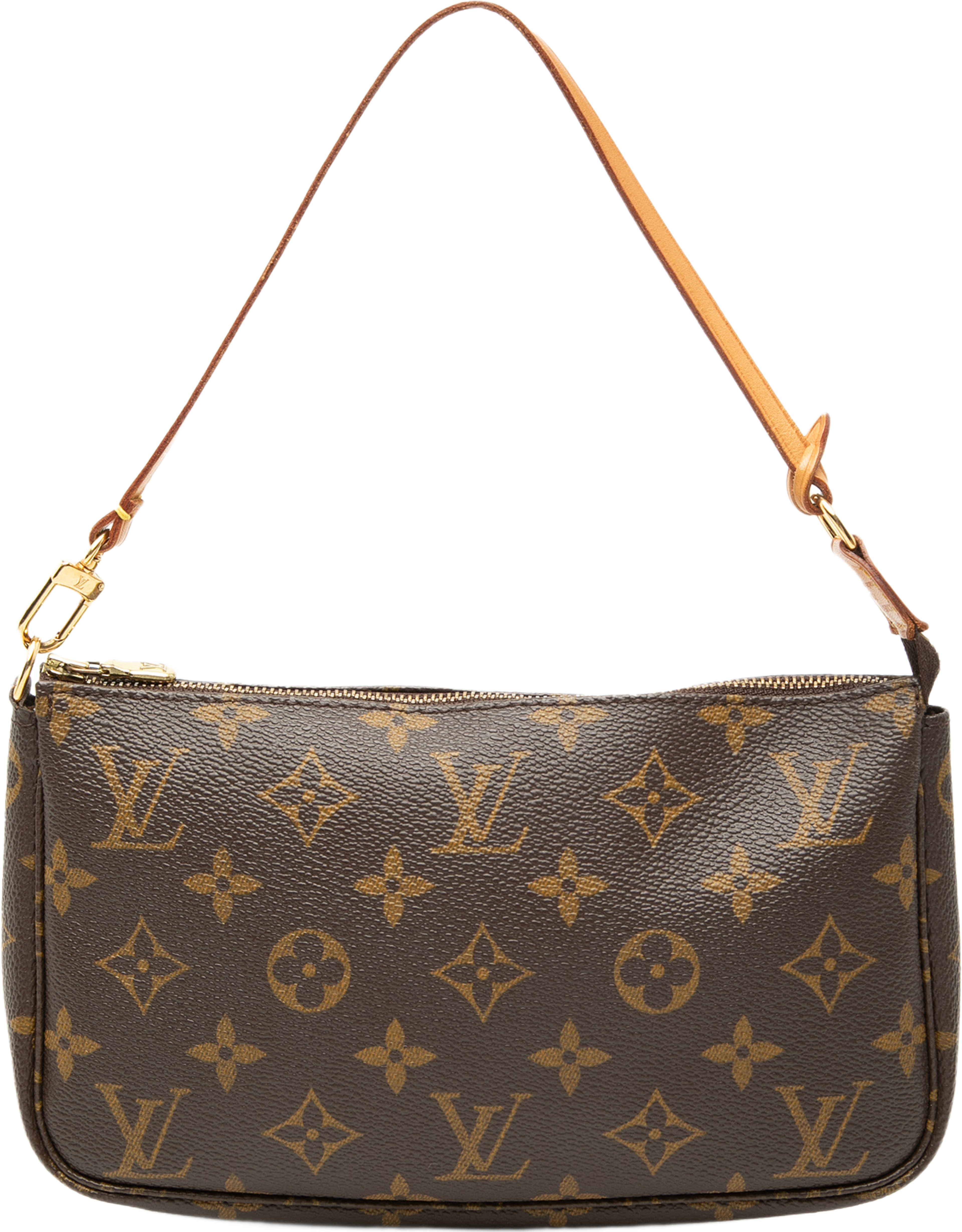 Louis Vuitton Monogram Pochette Accessoires, från Luxclusif, i färgen brun. Klicka för att öppna bilden i stort format