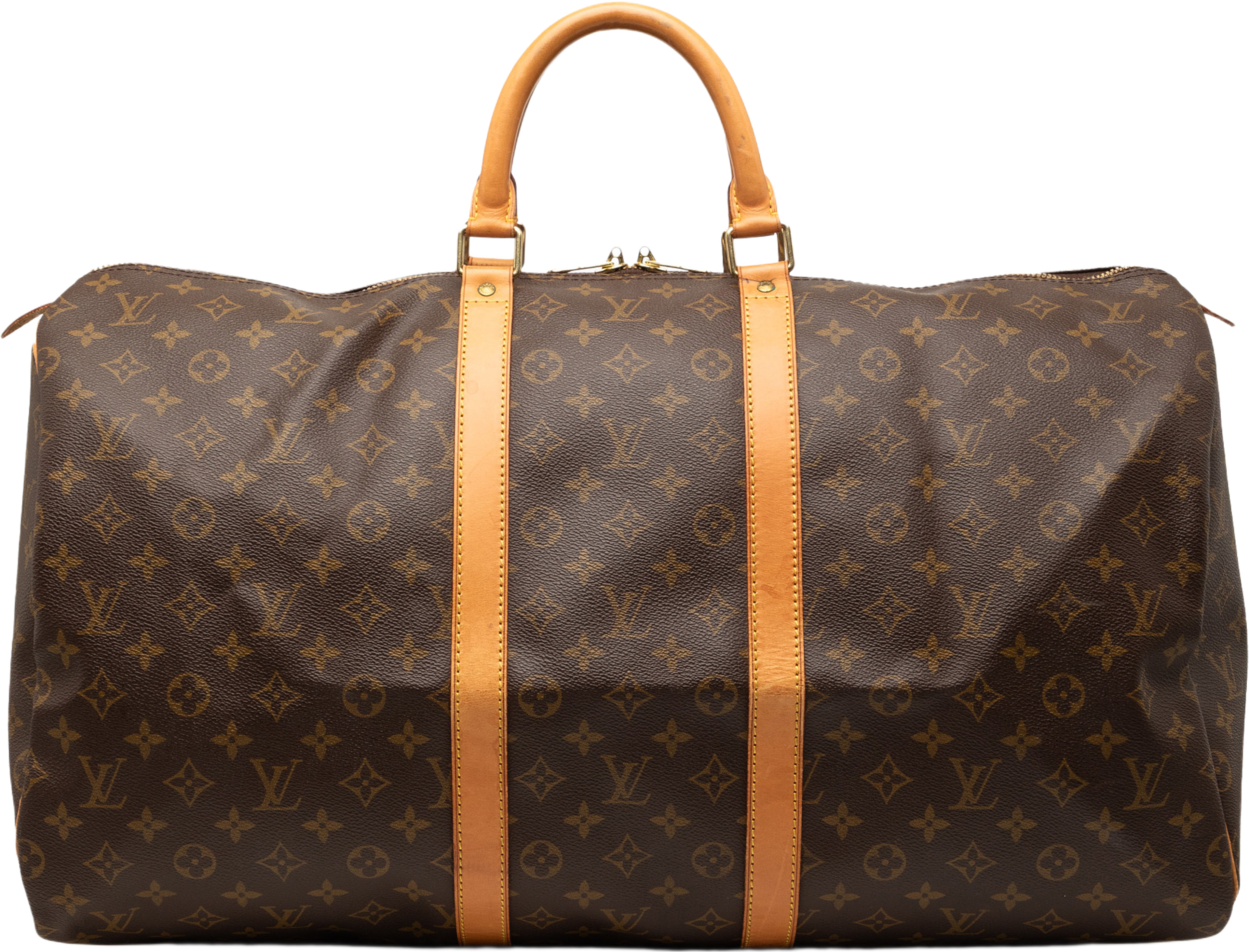 Louis Vuitton Monogram Keepall 55, från Luxclusif, i färgen brown. Klicka för att öppna bilden i stort format