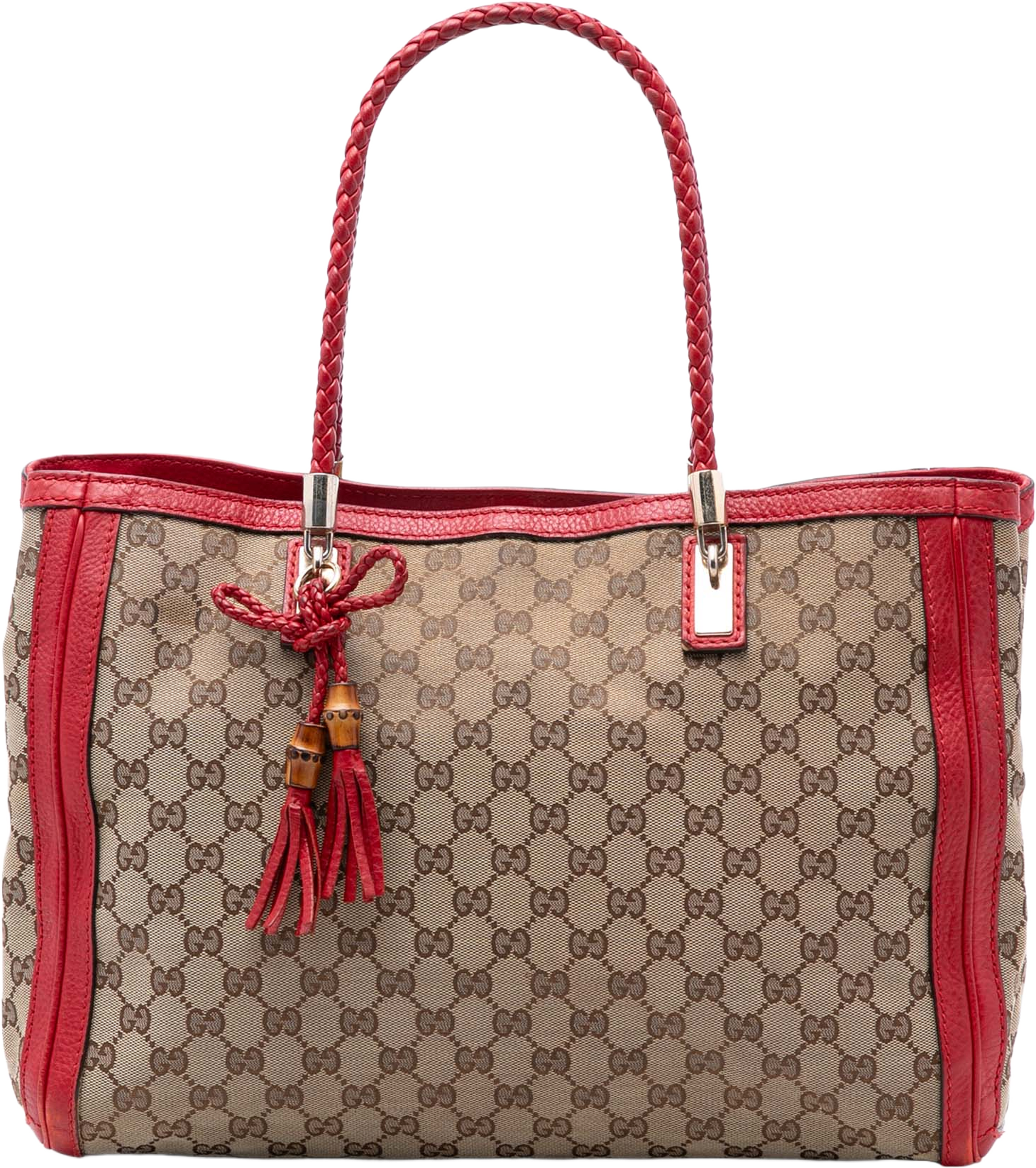 Gucci Medium Gg Canvas Bella Tote, från Luxclusif, i färgen beige. Klicka för att öppna bilden i stort format