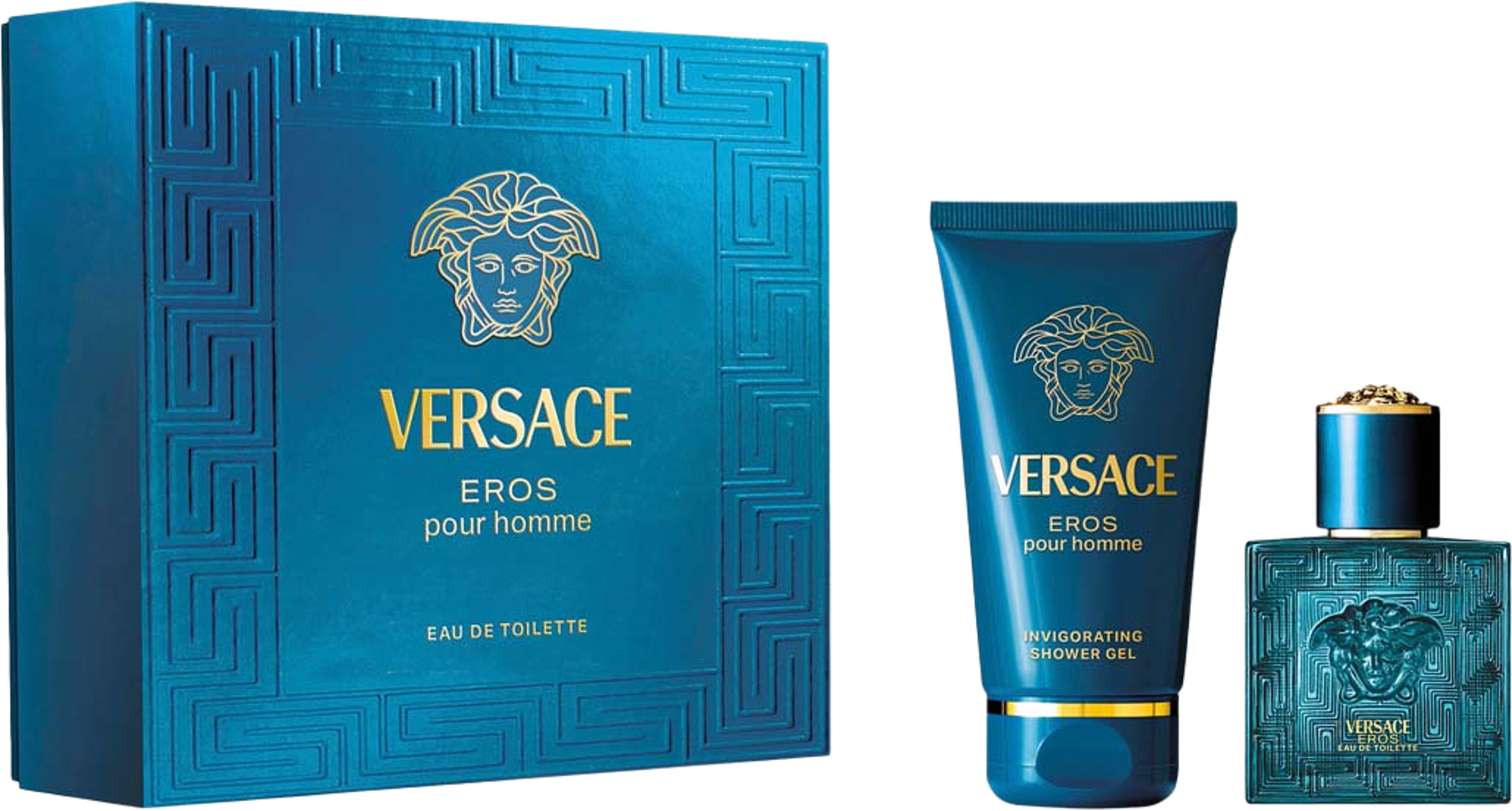 Gift Set Eros Pour Homme EdT 30ml + Shower Gel 50 ml, från Versace. Klicka för att öppna bilden i stort format