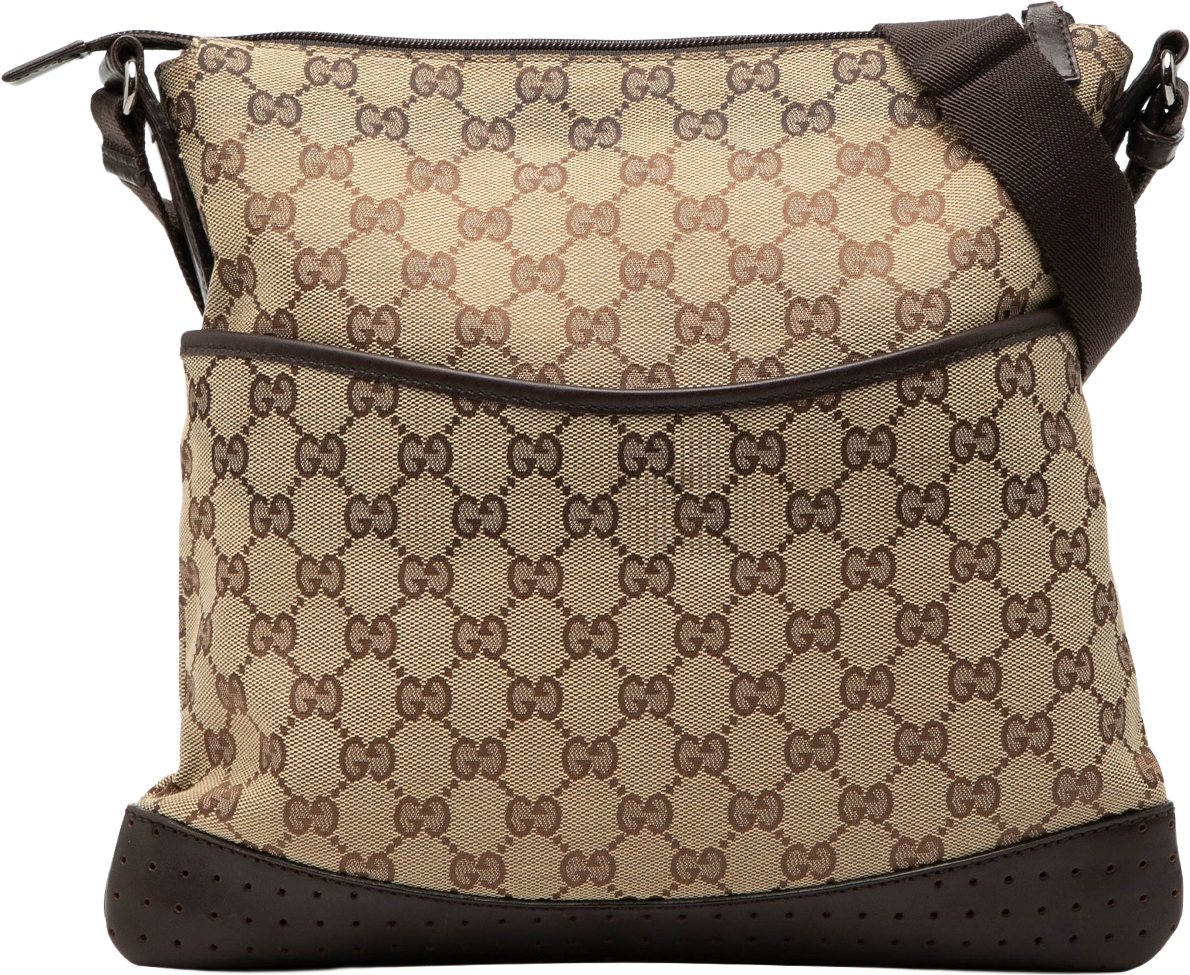 Gucci Gg Canvas Crossbody, från Luxclusif, i färgen beige. Klicka för att öppna bilden i stort format
