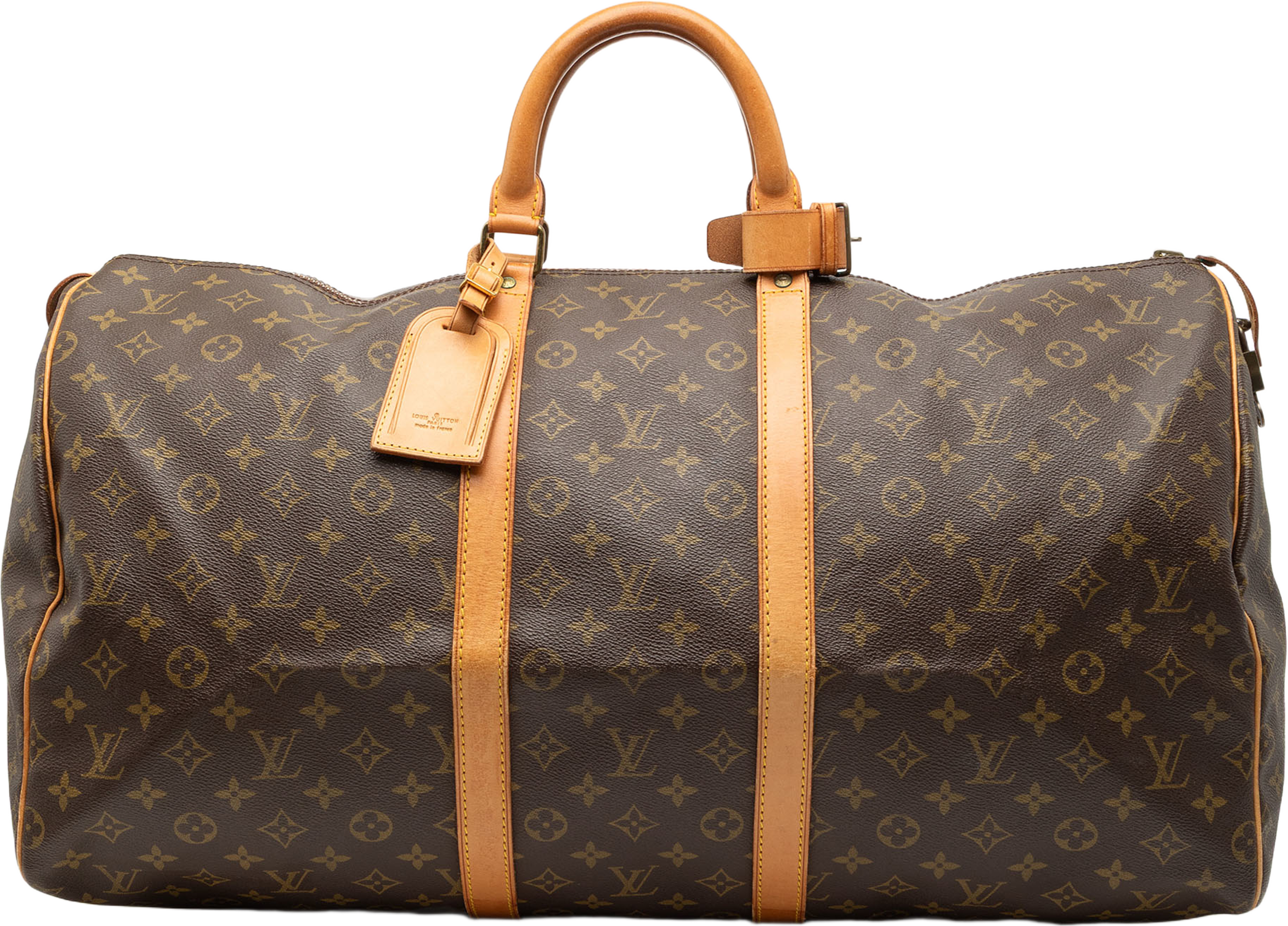 Louis Vuitton Monogram Keepall 55, från Luxclusif, i färgen brown. Klicka för att öppna bilden i stort format