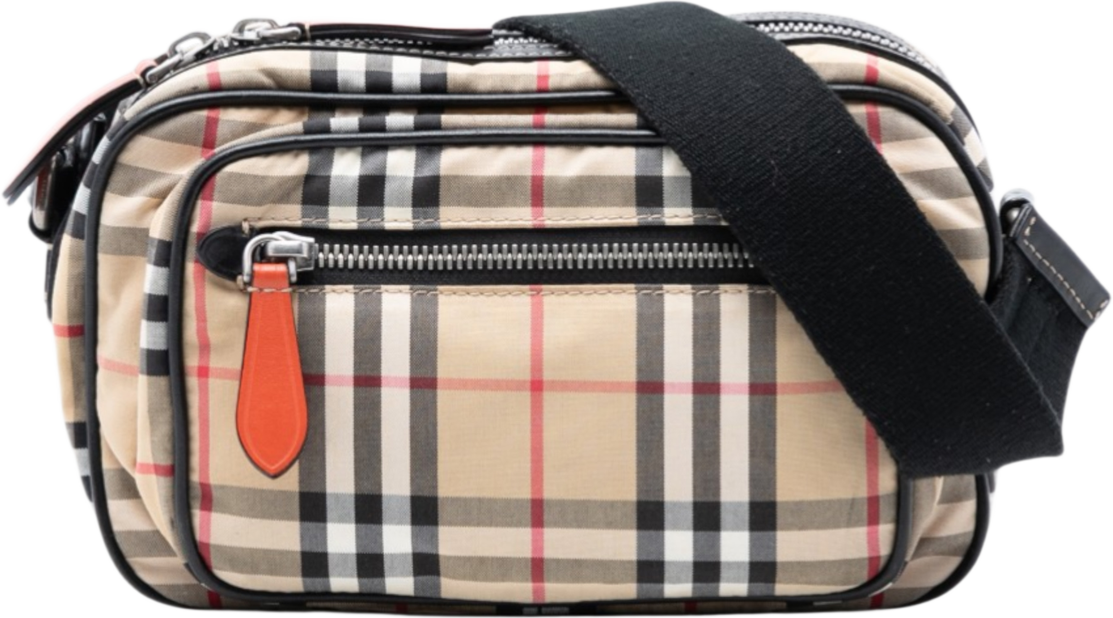 Burberry House Check Nylon Paddy Crossbody, från Luxclusif, i färgen beige. Klicka för att öppna bilden i stort format