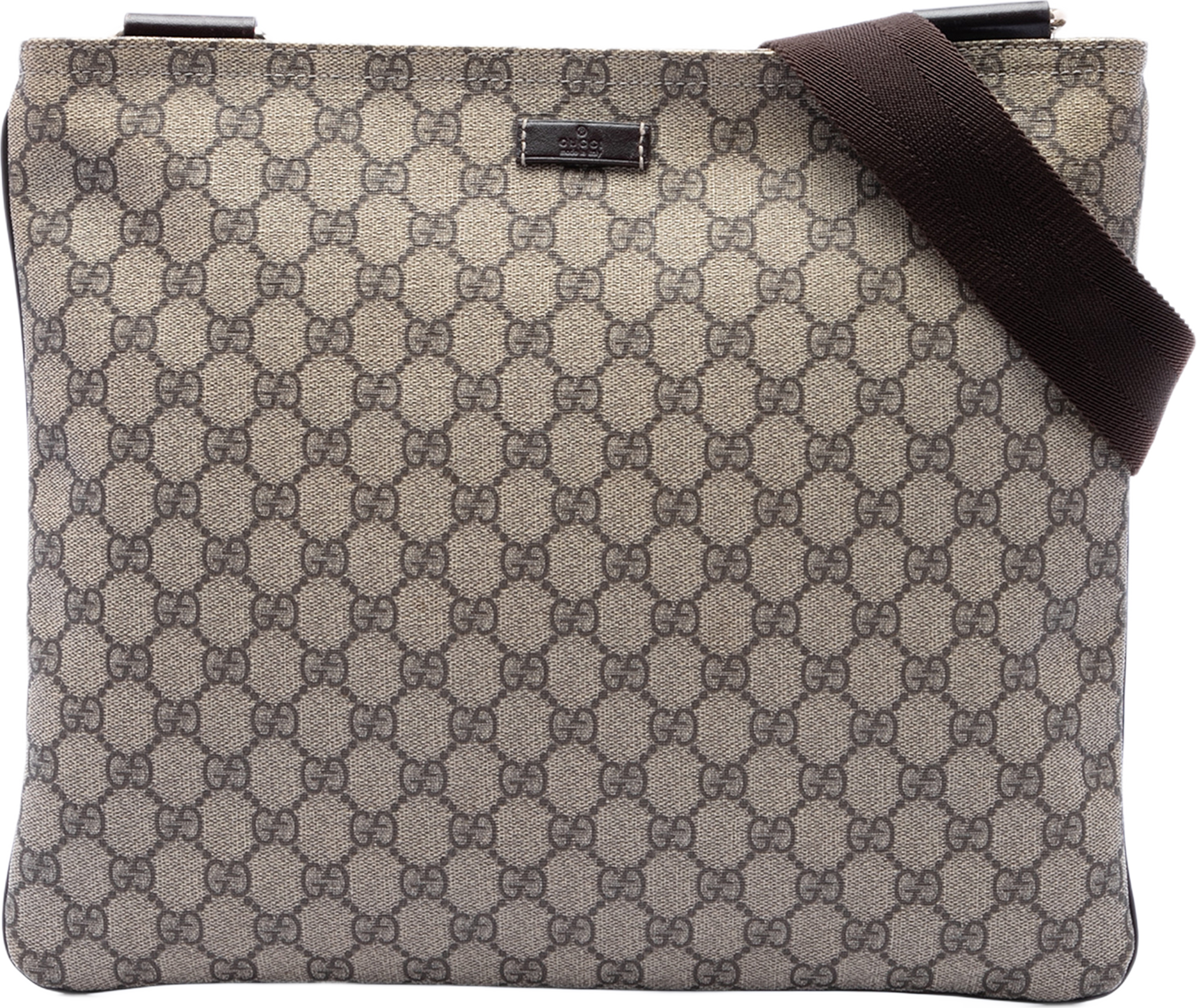 Gucci Gg Supreme Crossbody, från Luxclusif, i färgen beige. Klicka för att öppna bilden i stort format