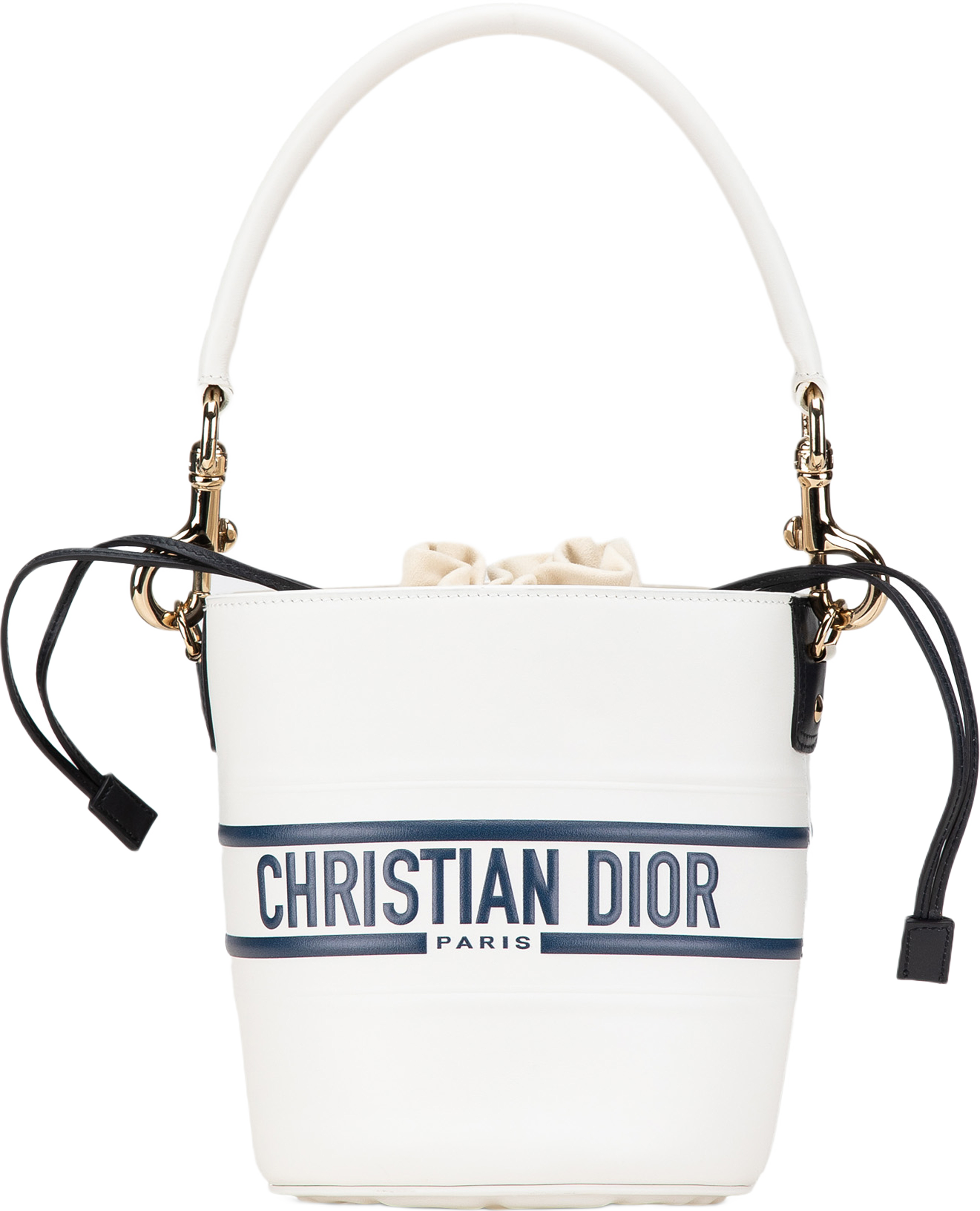 Dior Small Leather Vibe Drawstring Bucket