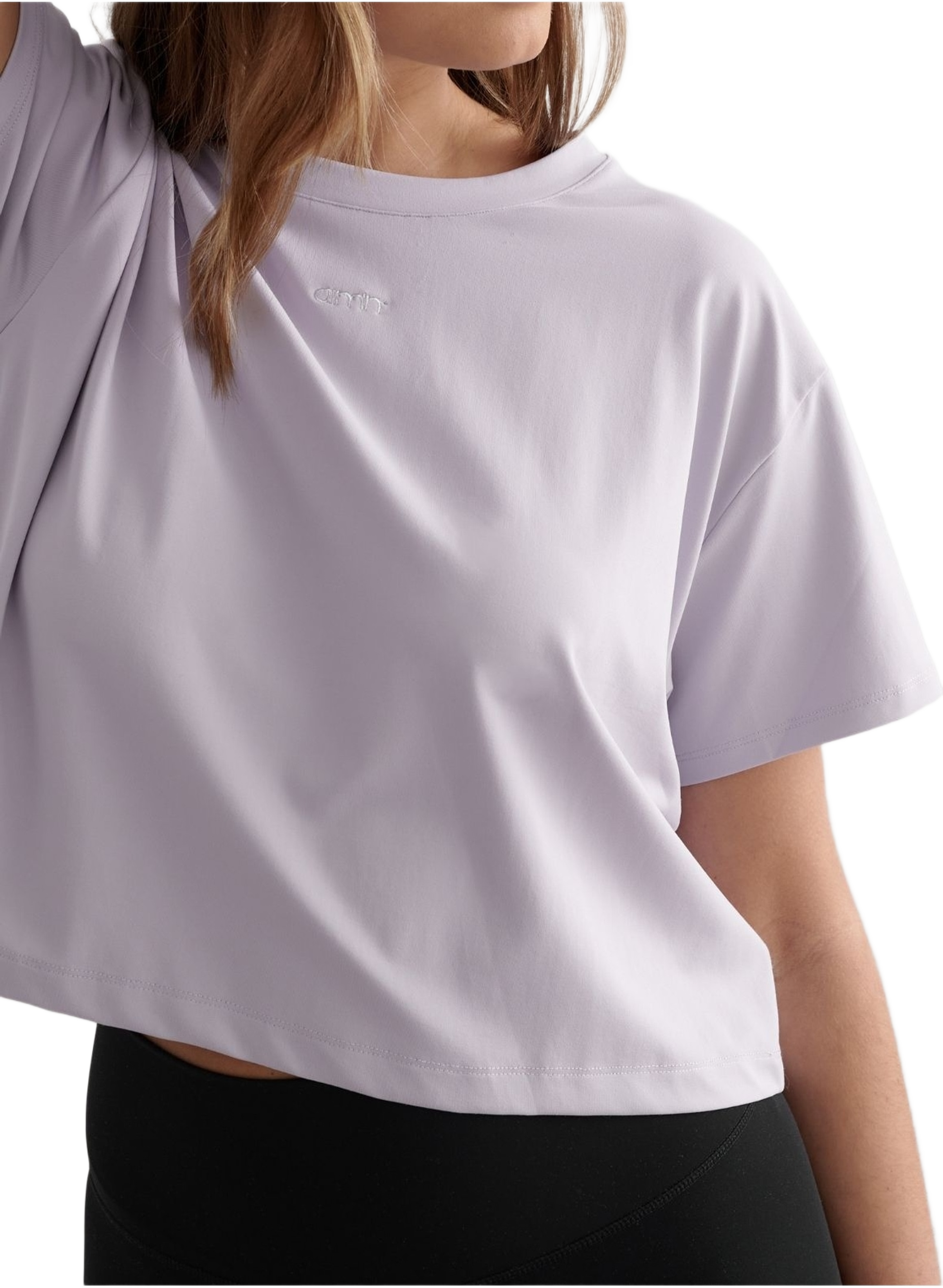 Essence Relaxed T-shirt, från aim'n, i färgen pale lavender. Klicka för att öppna bilden i stort format