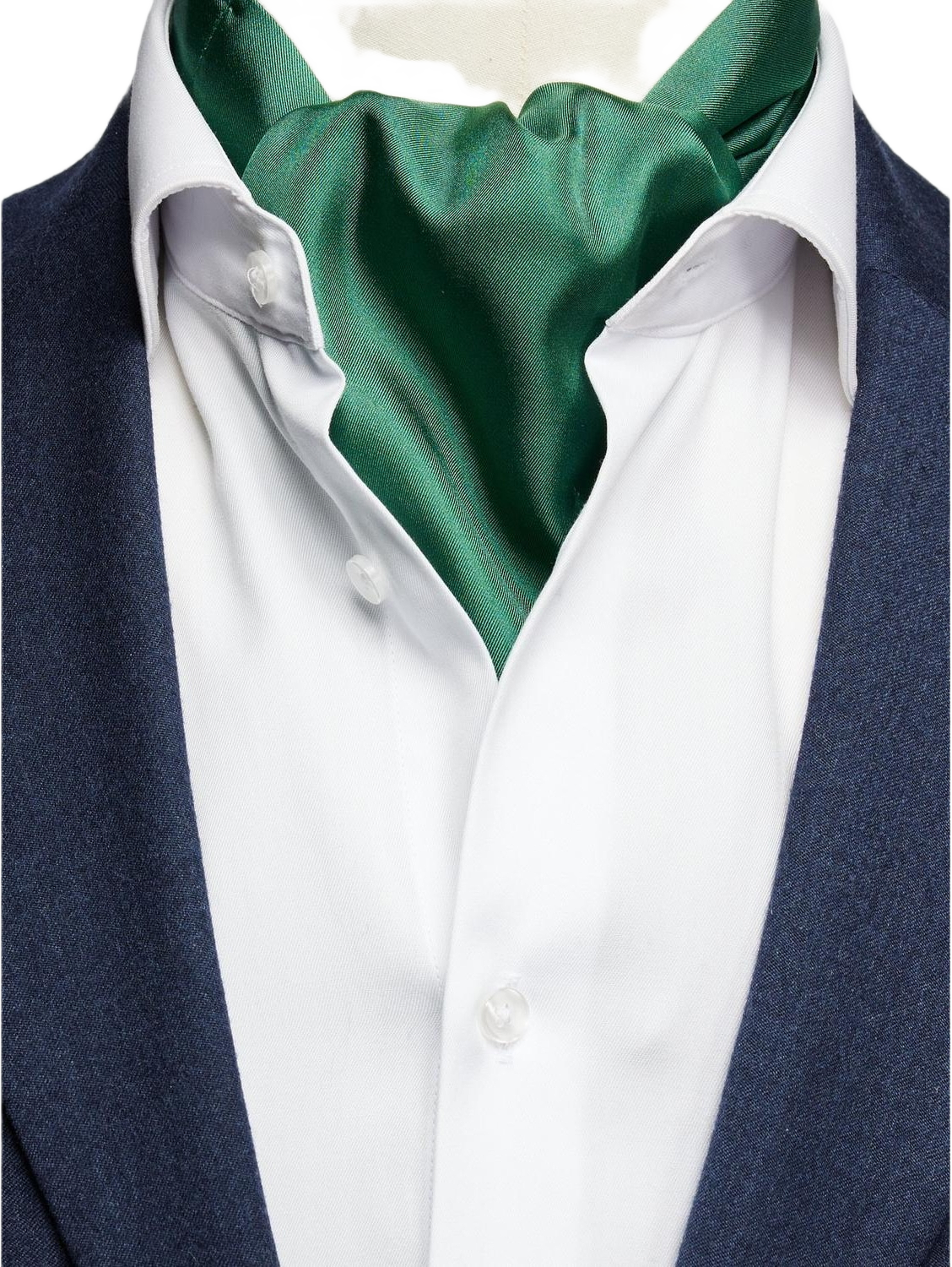 Silk Single Pointed Ascot Plain