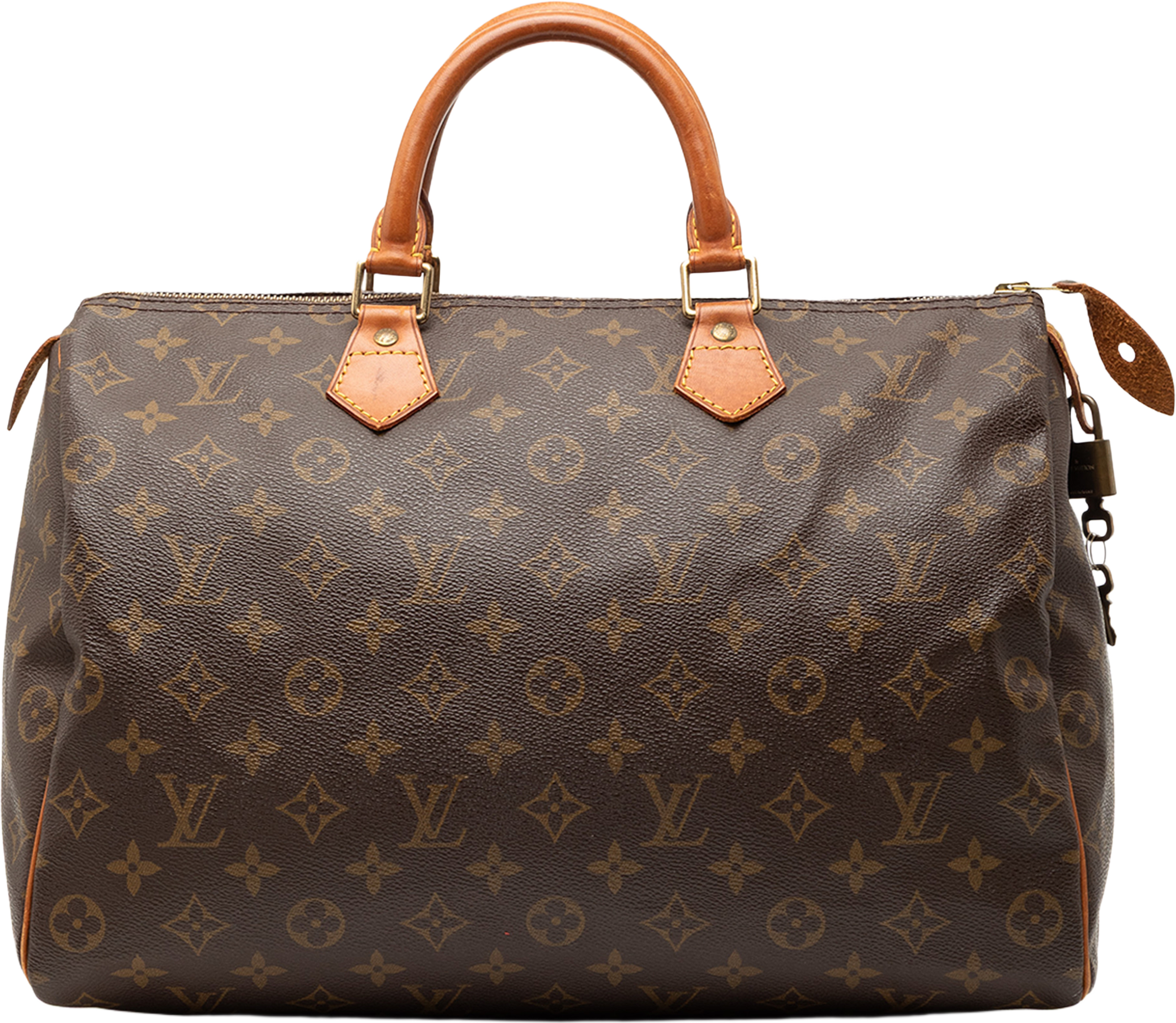 Louis Vuitton Monogram Speedy 35, från Luxclusif, i färgen brown. Klicka för att öppna bilden i stort format