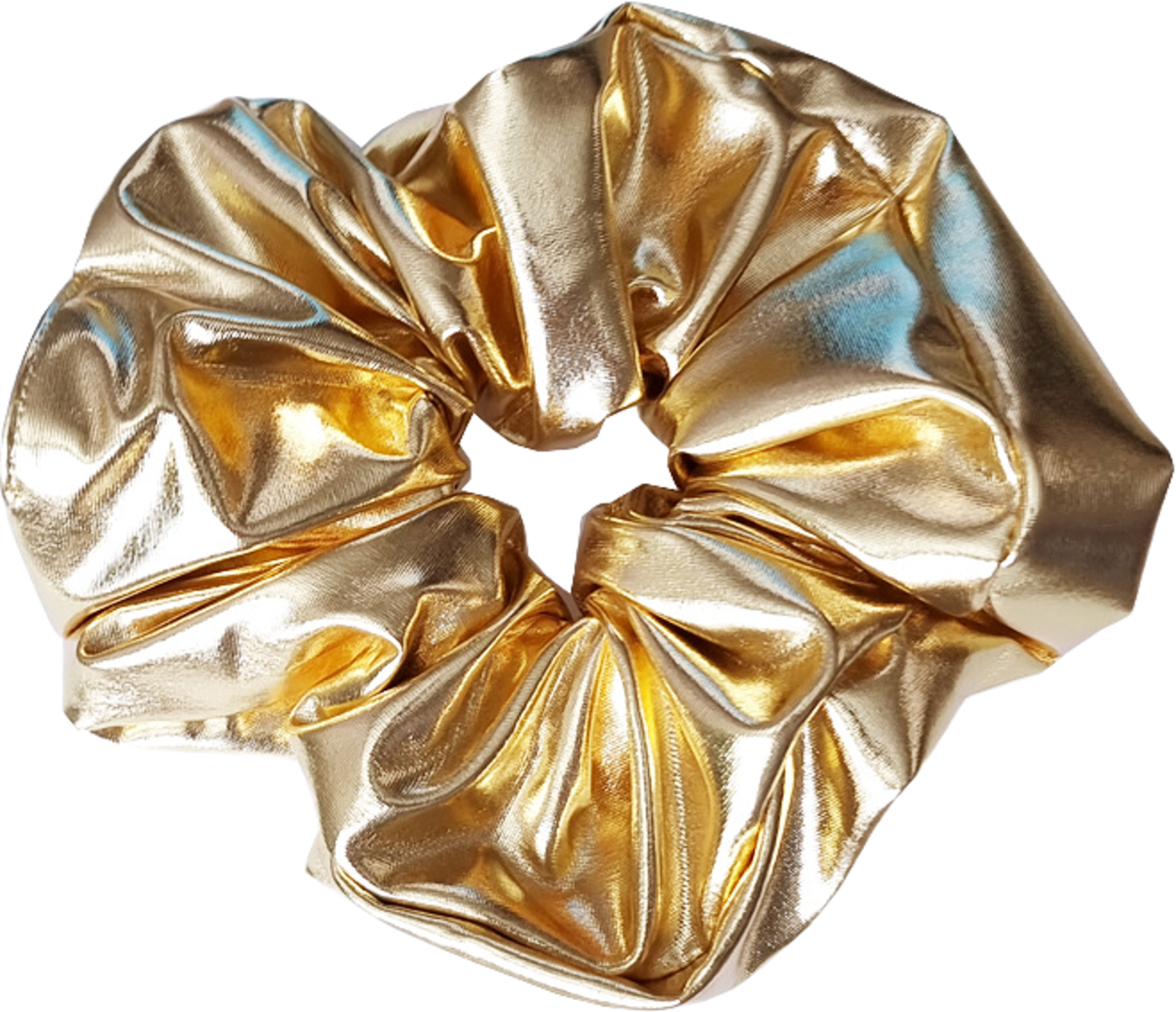 Stor Mjuk Metallic Scrunchie