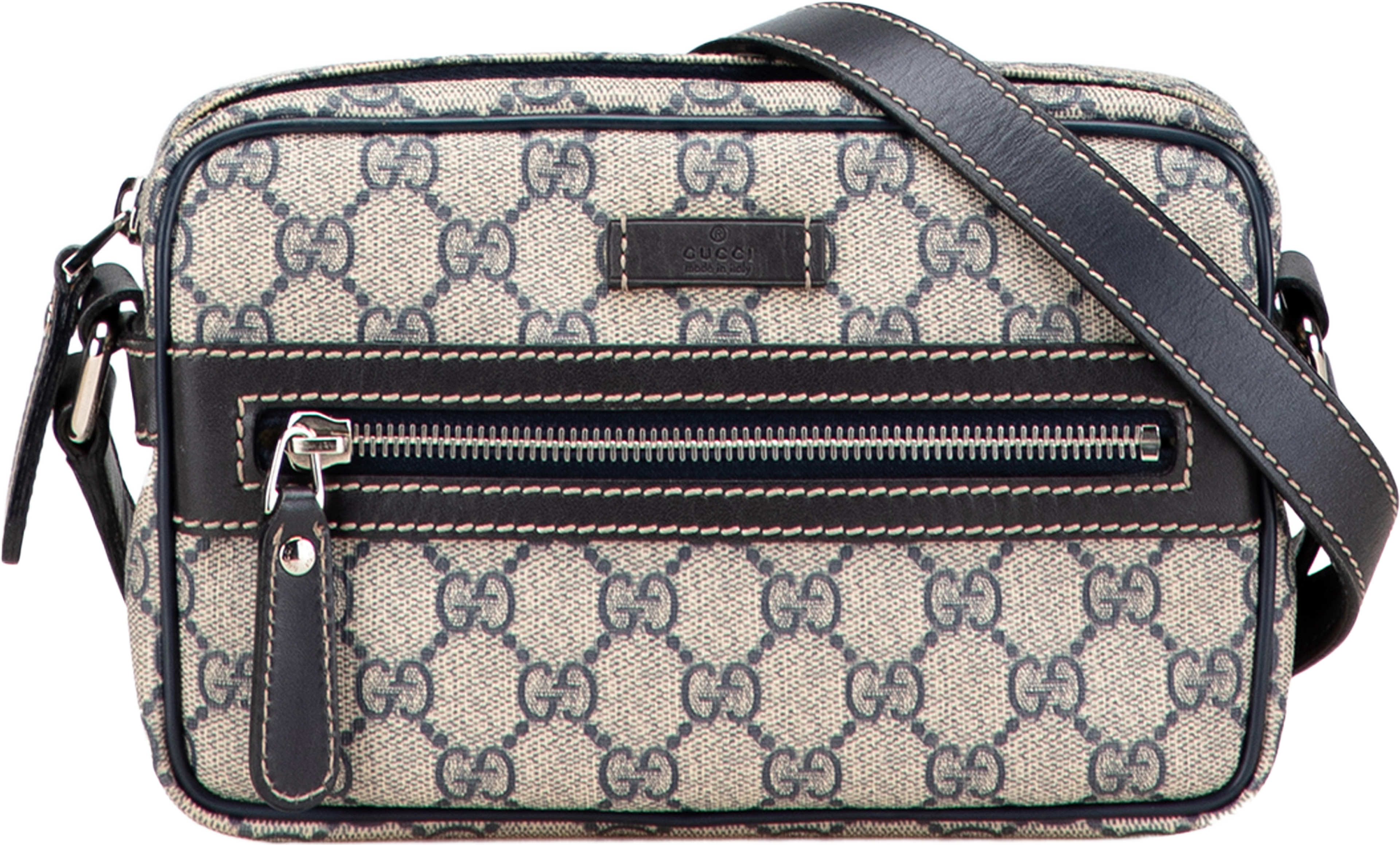 Gucci Gg Supreme Crossbody, från Luxclusif, i färgen beige. Klicka för att öppna bilden i stort format