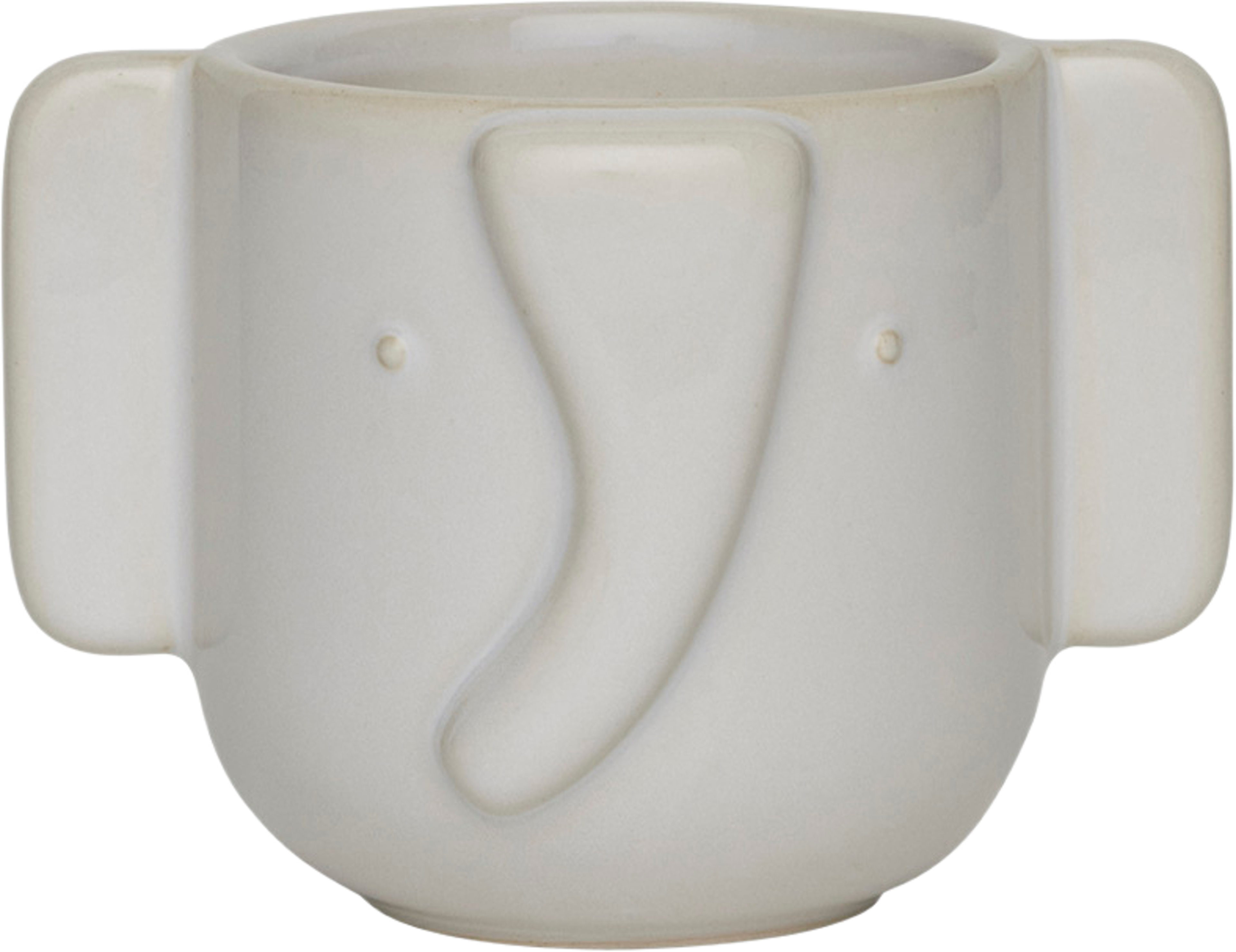 Elephant Pot, från OYOY Mini, i färgen offwhite. Klicka för att öppna bilden i stort format