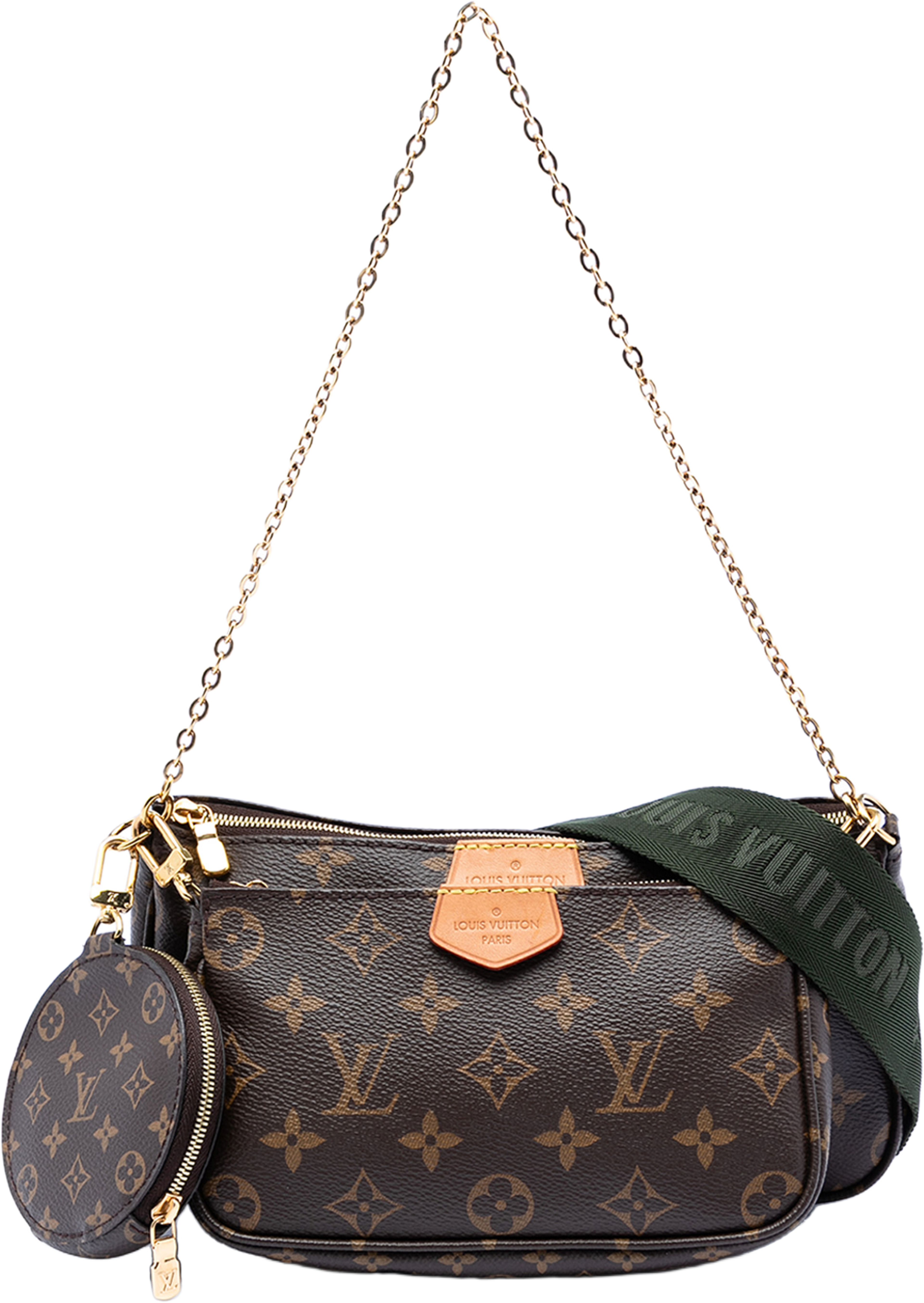 Louis Vuitton Monogram Multi Pochette Accessoires, från Luxclusif, i färgen brown. Klicka för att öppna bilden i stort format