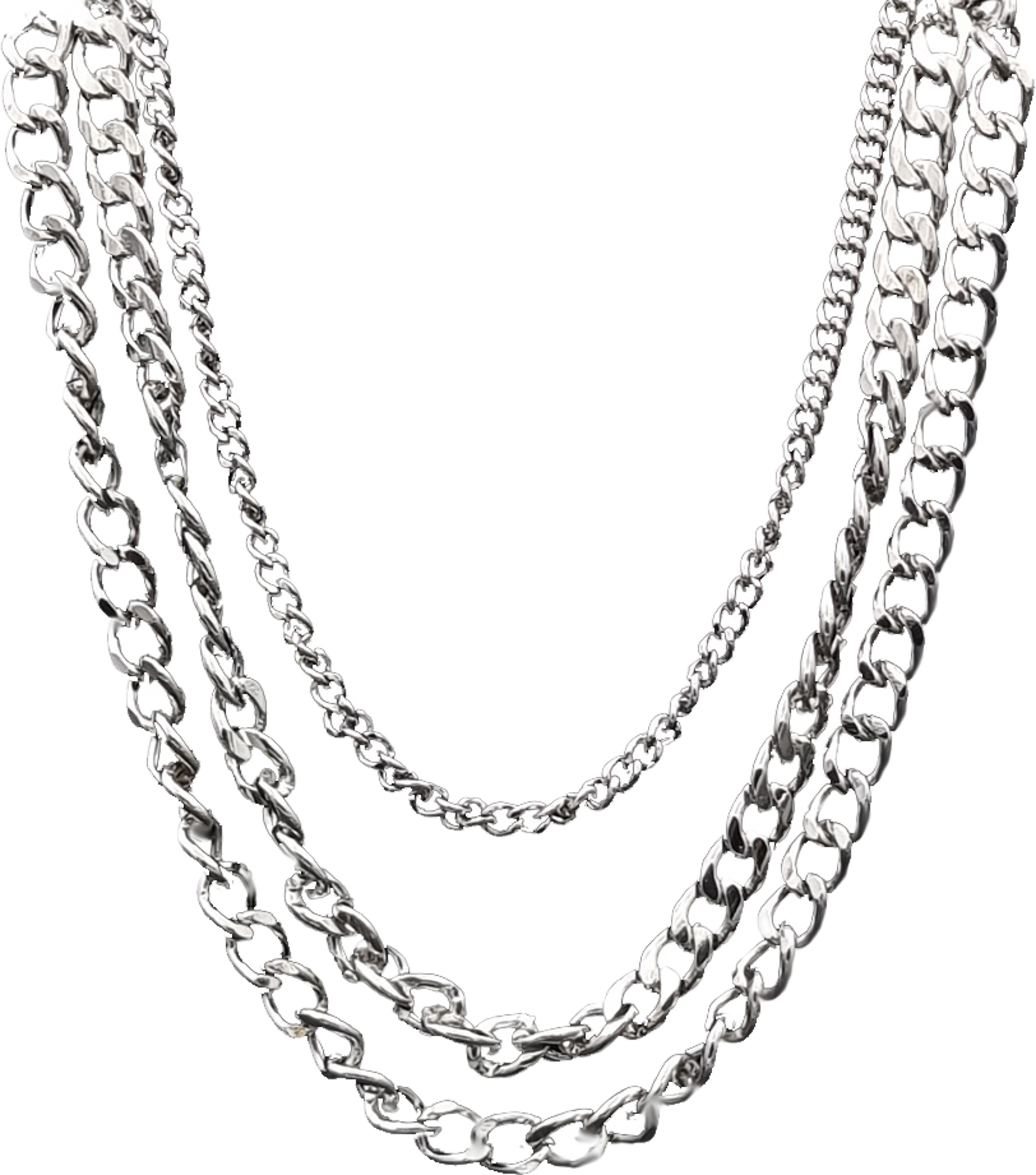Halsband Med Flera Rader Kedjor I Olika Modeller