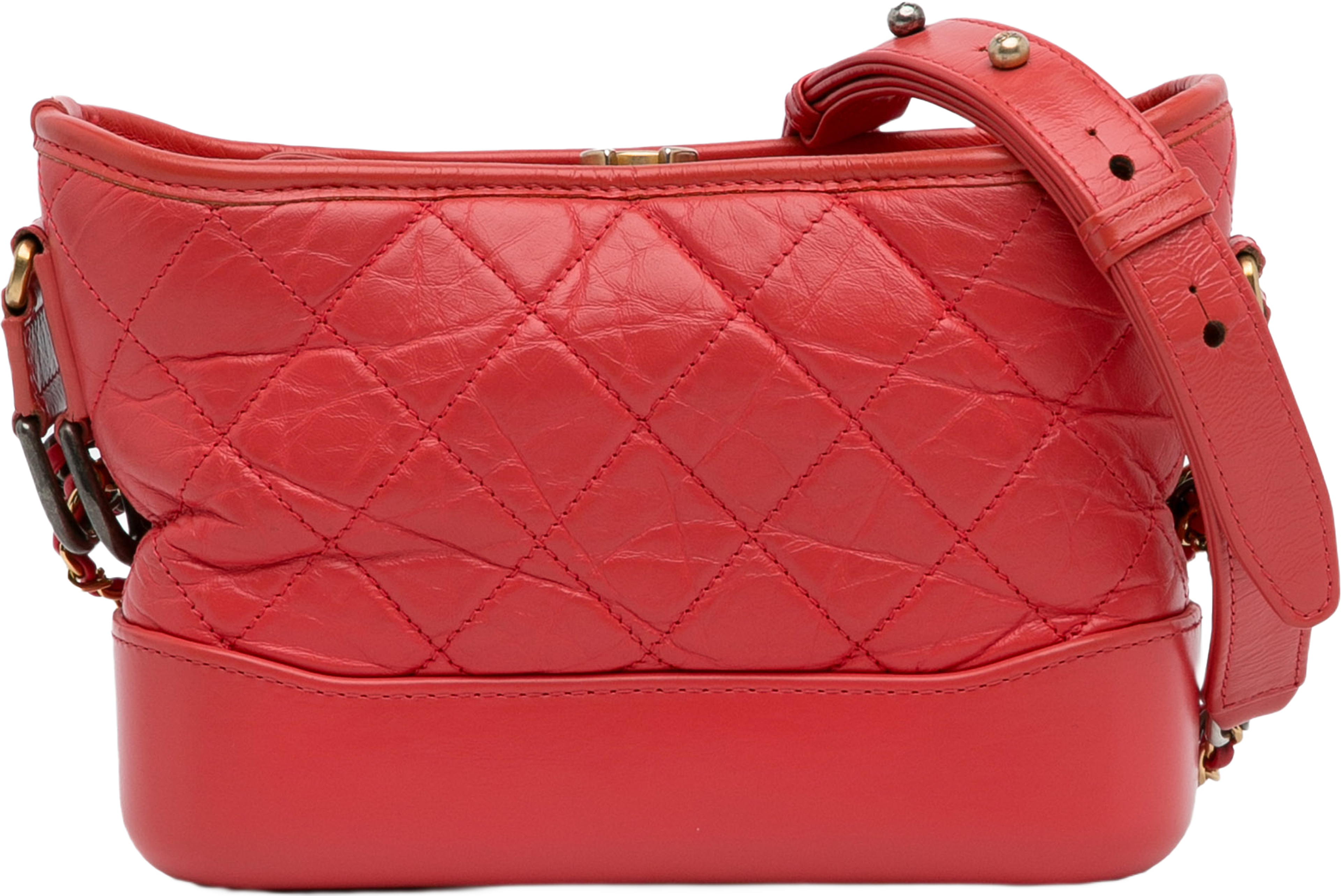 Chanel Small Chevron Lambskin Gabrielle Crossbody