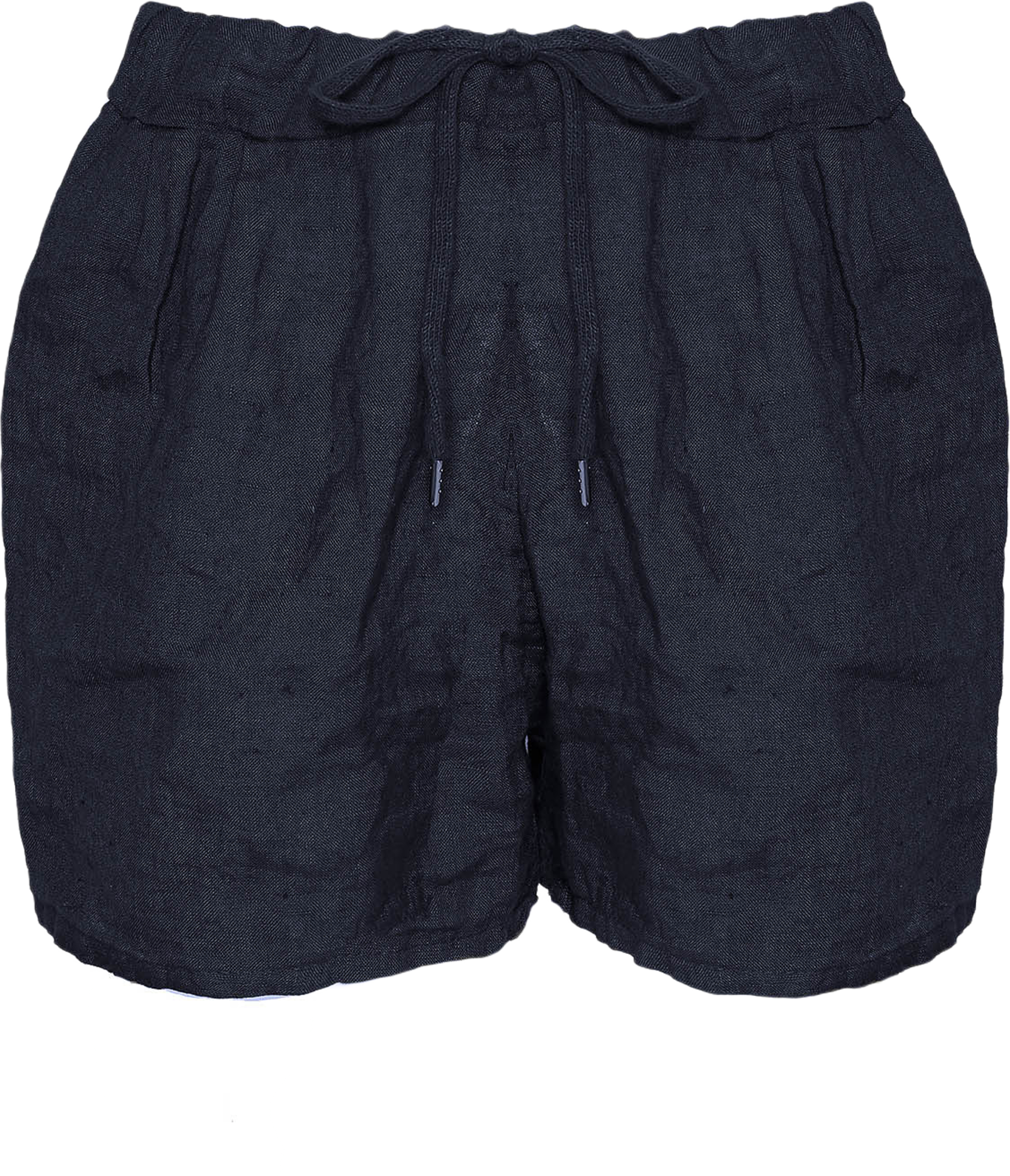 17691, Shorts, Linen - Blue Navy