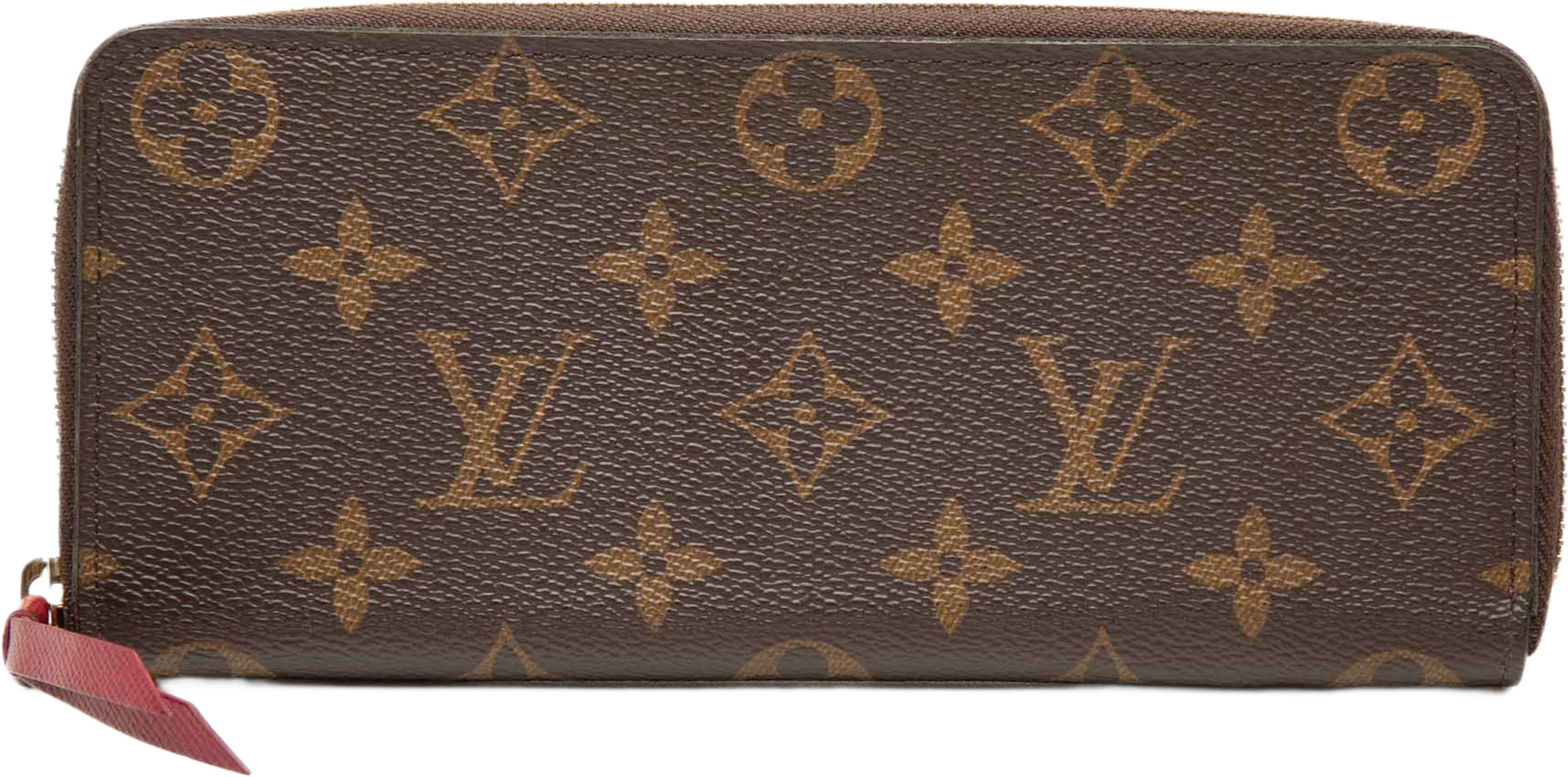 Louis Vuitton Monogram Clemence Long Wallet, från Luxclusif, i färgen brun. Klicka för att öppna bilden i stort format