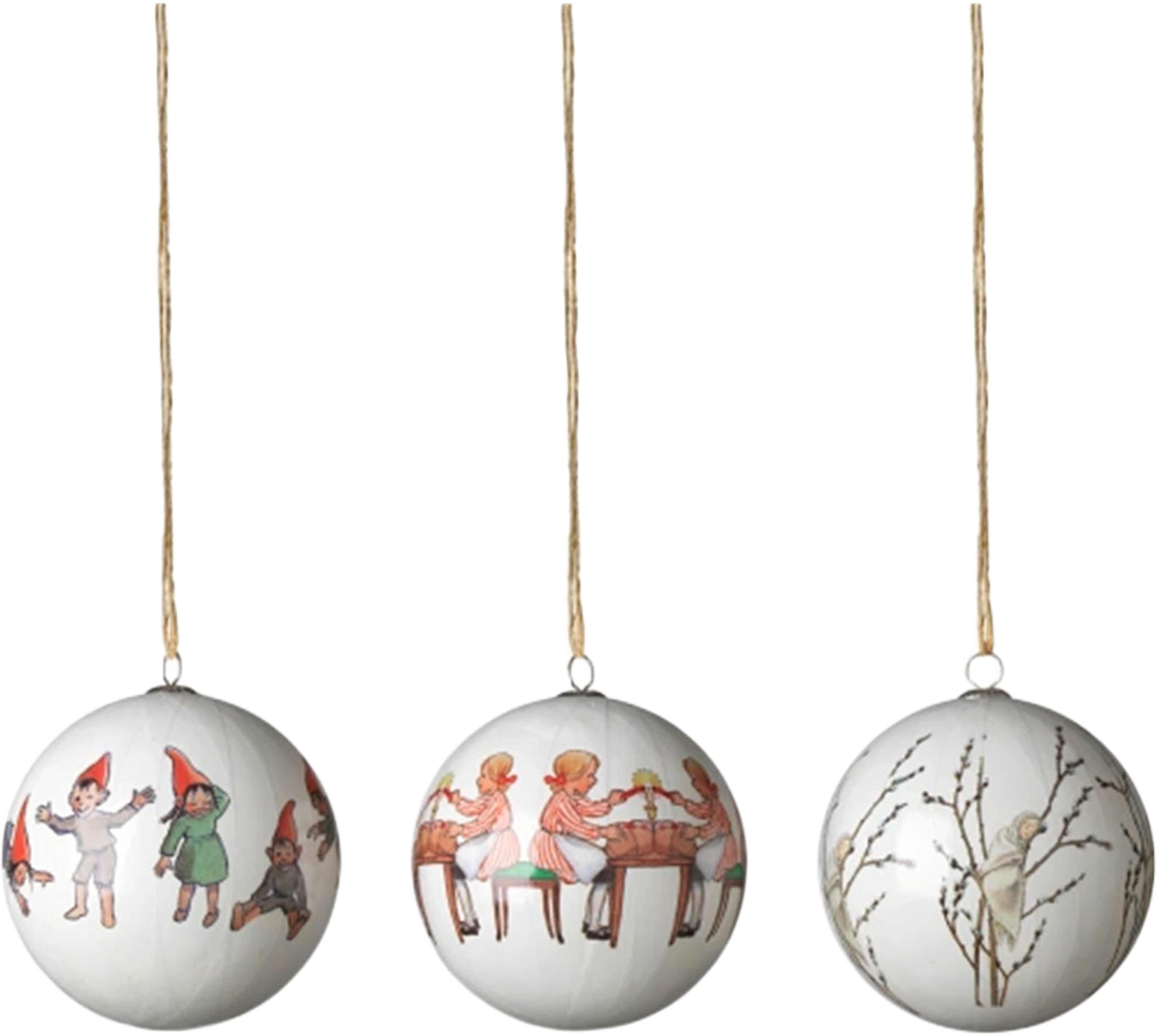 Elsa Beskow - Christmas Tree Ornaments, från Design House Stockholm, i färgen Lilla Videung. Klicka för att öppna bilden i stort format