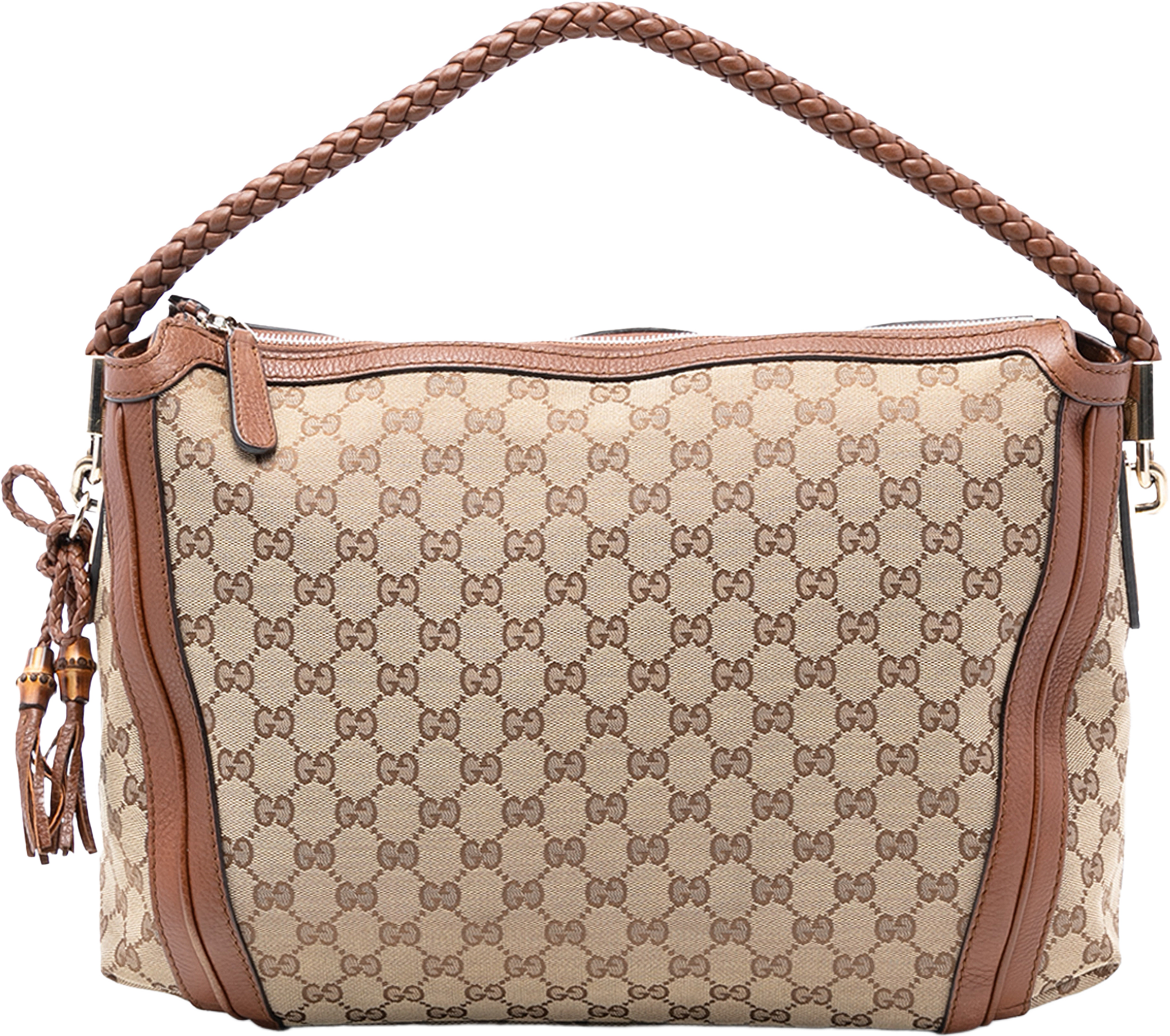 Gucci Medium Gg Canvas Bella Shoulder Bag, från Luxclusif, i färgen beige. Klicka för att öppna bilden i stort format