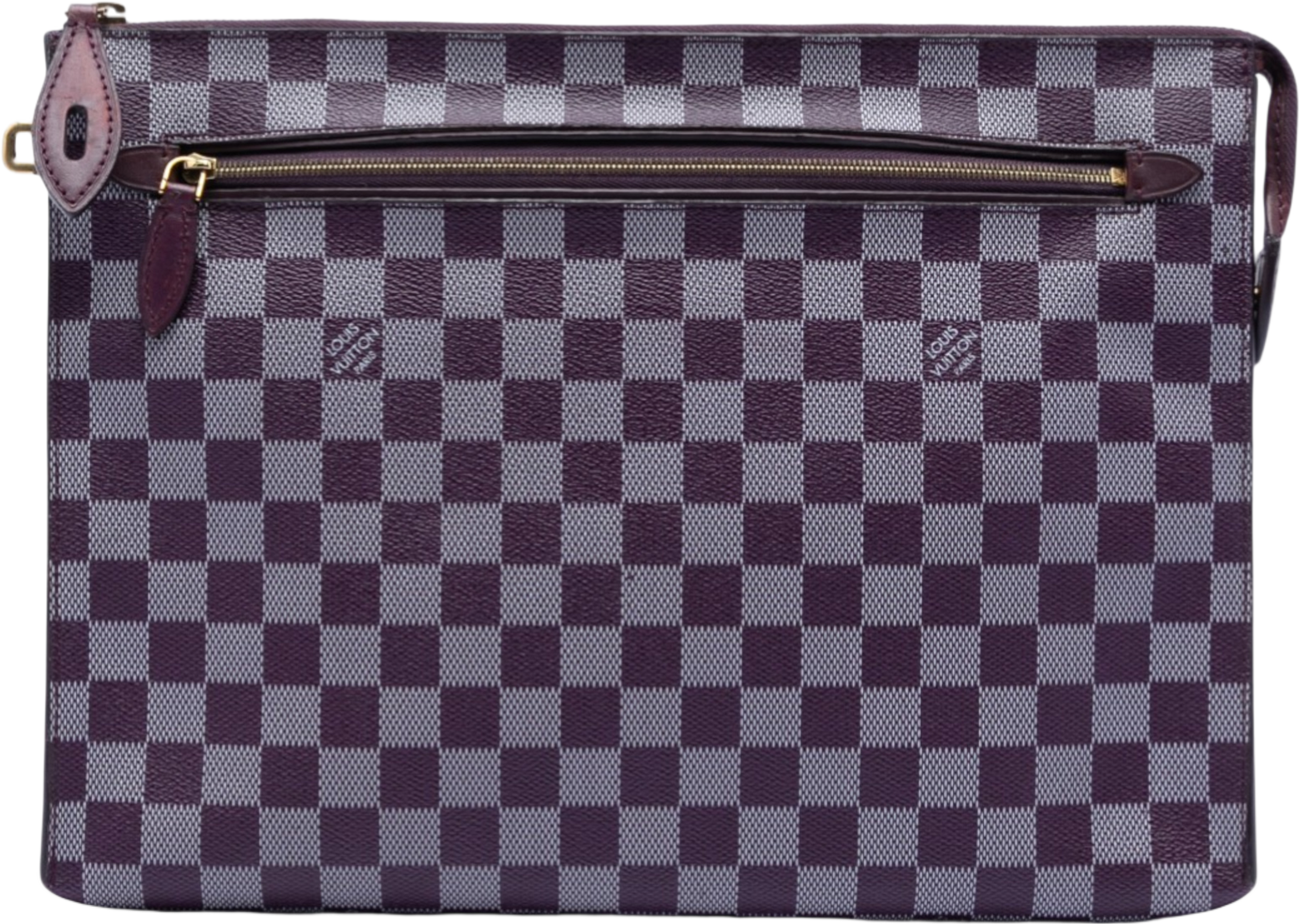 Louis Vuitton Damier Couleurs Kit Clutch, från Luxclusif, i färgen purple. Klicka för att öppna bilden i stort format