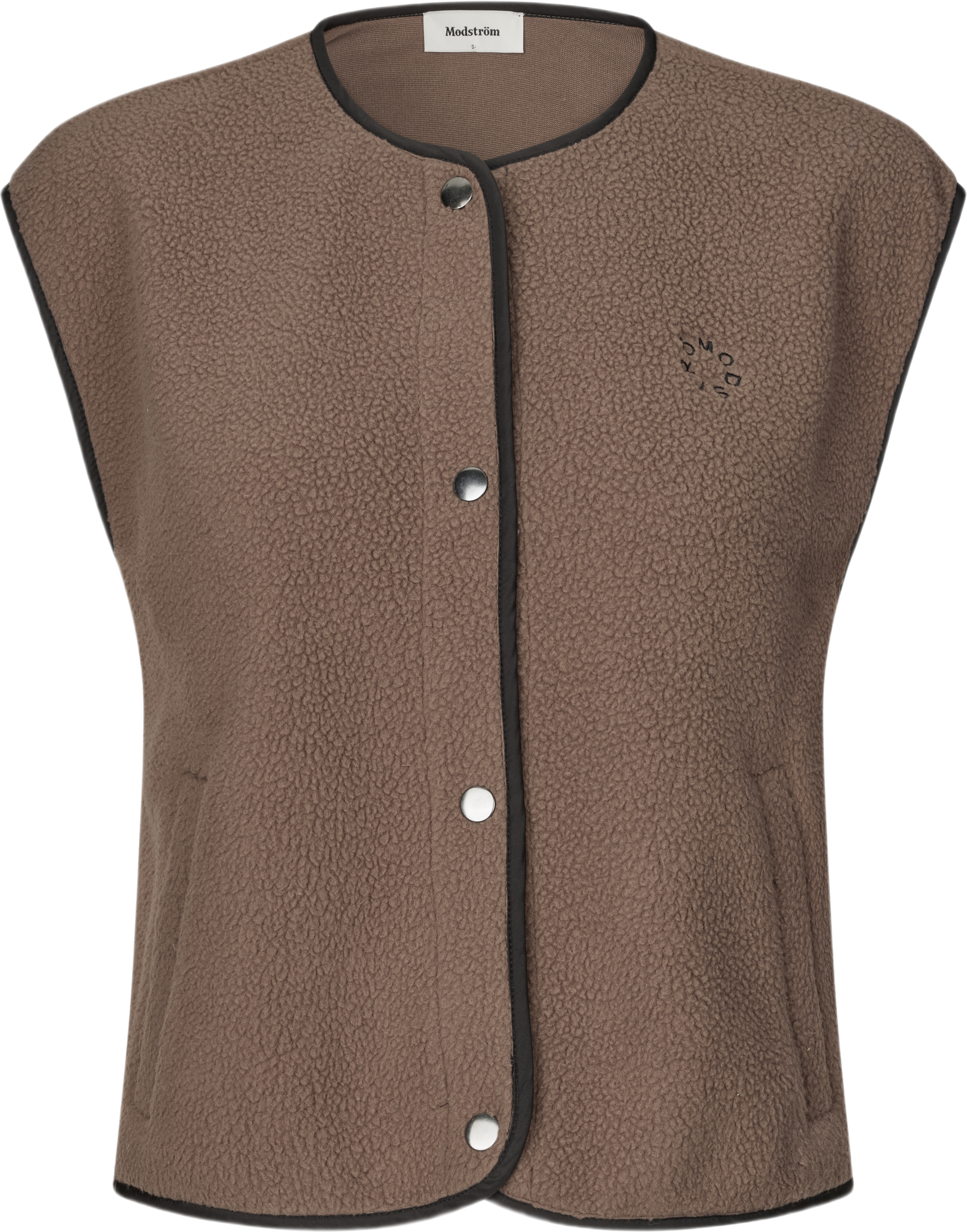 Badramd Vest, från Modström, i färgen chocolate chip. Klicka för att öppna bilden i stort format