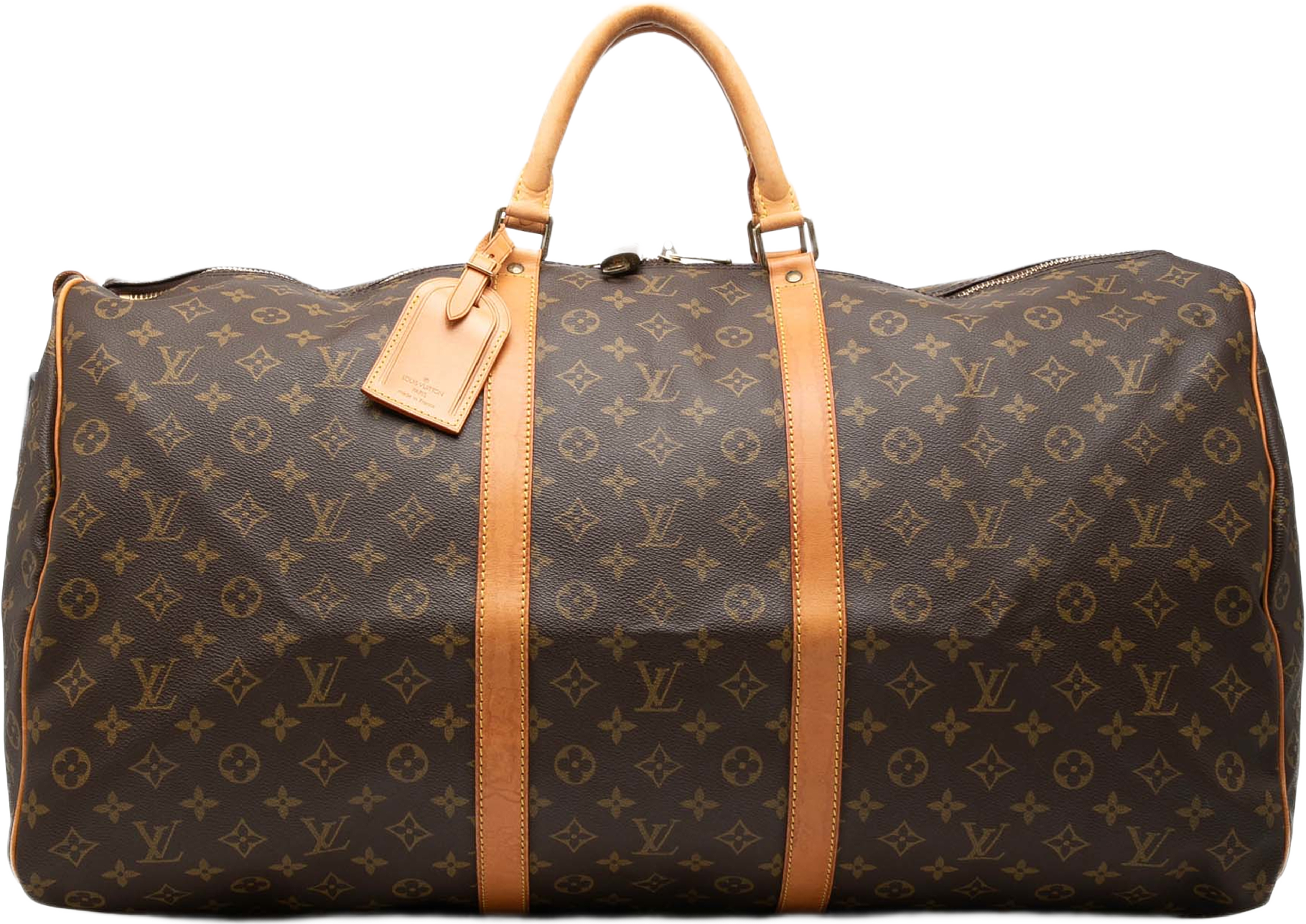 Louis Vuitton Monogram Keepall 60, från Luxclusif, i färgen brown. Klicka för att öppna bilden i stort format