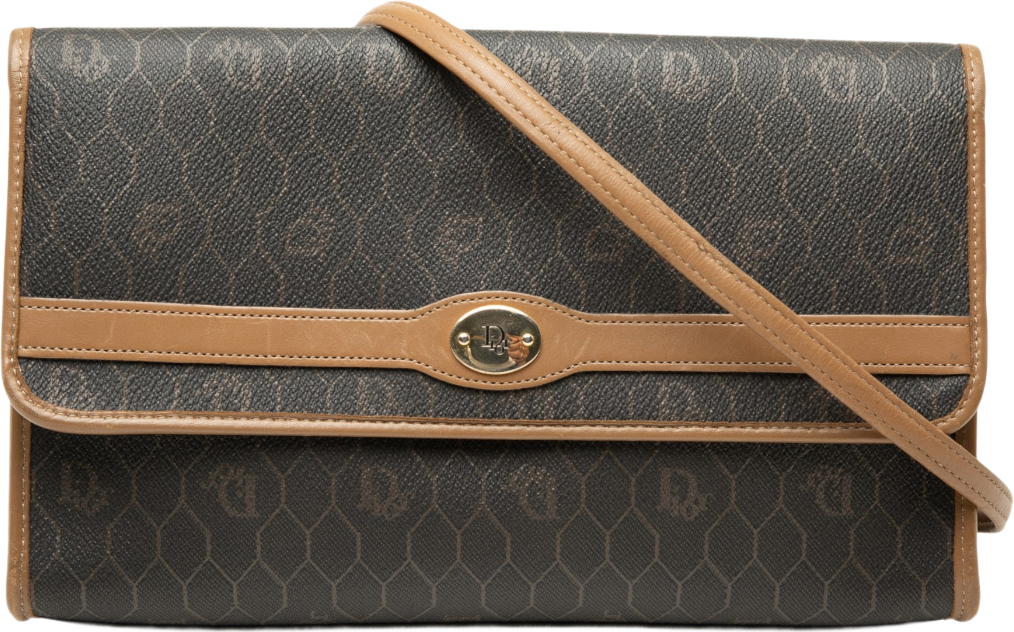 Dior Honeycomb Coated Canvas Crossbody, från Luxclusif, i färgen svart. Klicka för att öppna bilden i stort format