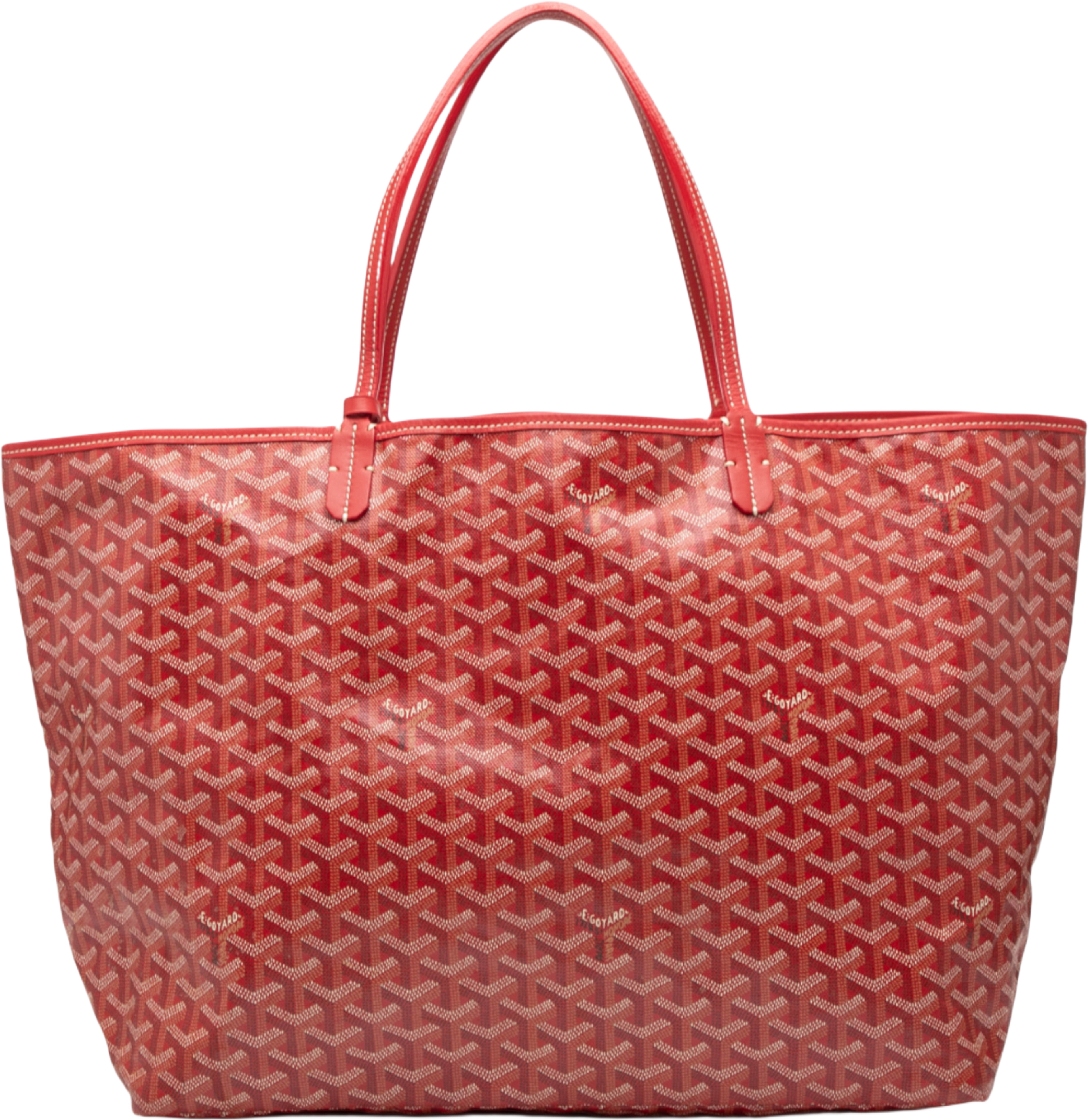 Goyard Goyardine Saint Louis Gm, från Luxclusif, i färgen red. Klicka för att öppna bilden i stort format