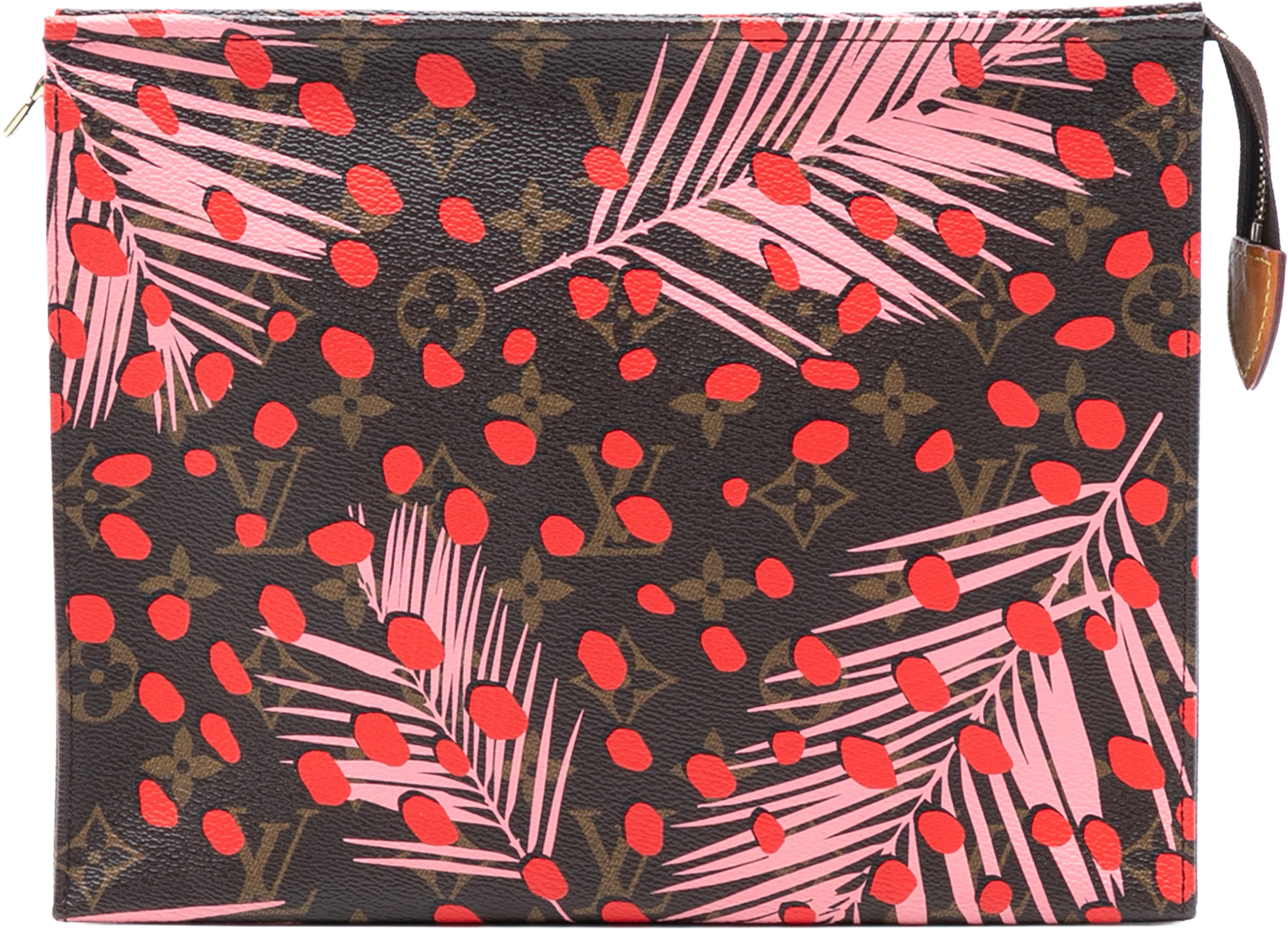 Louis Vuitton Monogram Jungle Dots Toiletry Pouch 26, från Luxclusif, i färgen brown. Klicka för att öppna bilden i stort format