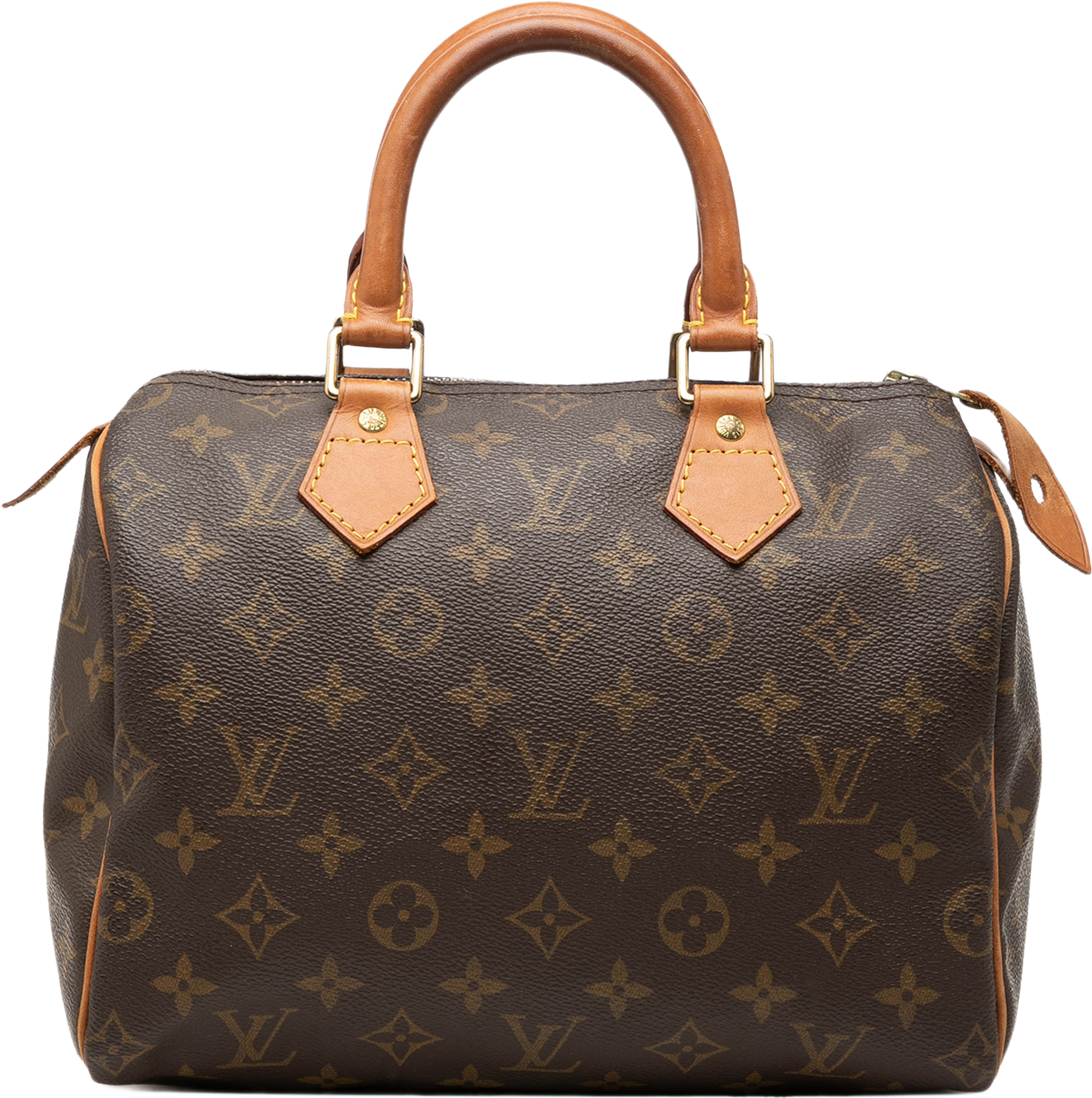 Louis Vuitton Monogram Speedy 25, från Luxclusif, i färgen brun. Klicka för att öppna bilden i stort format