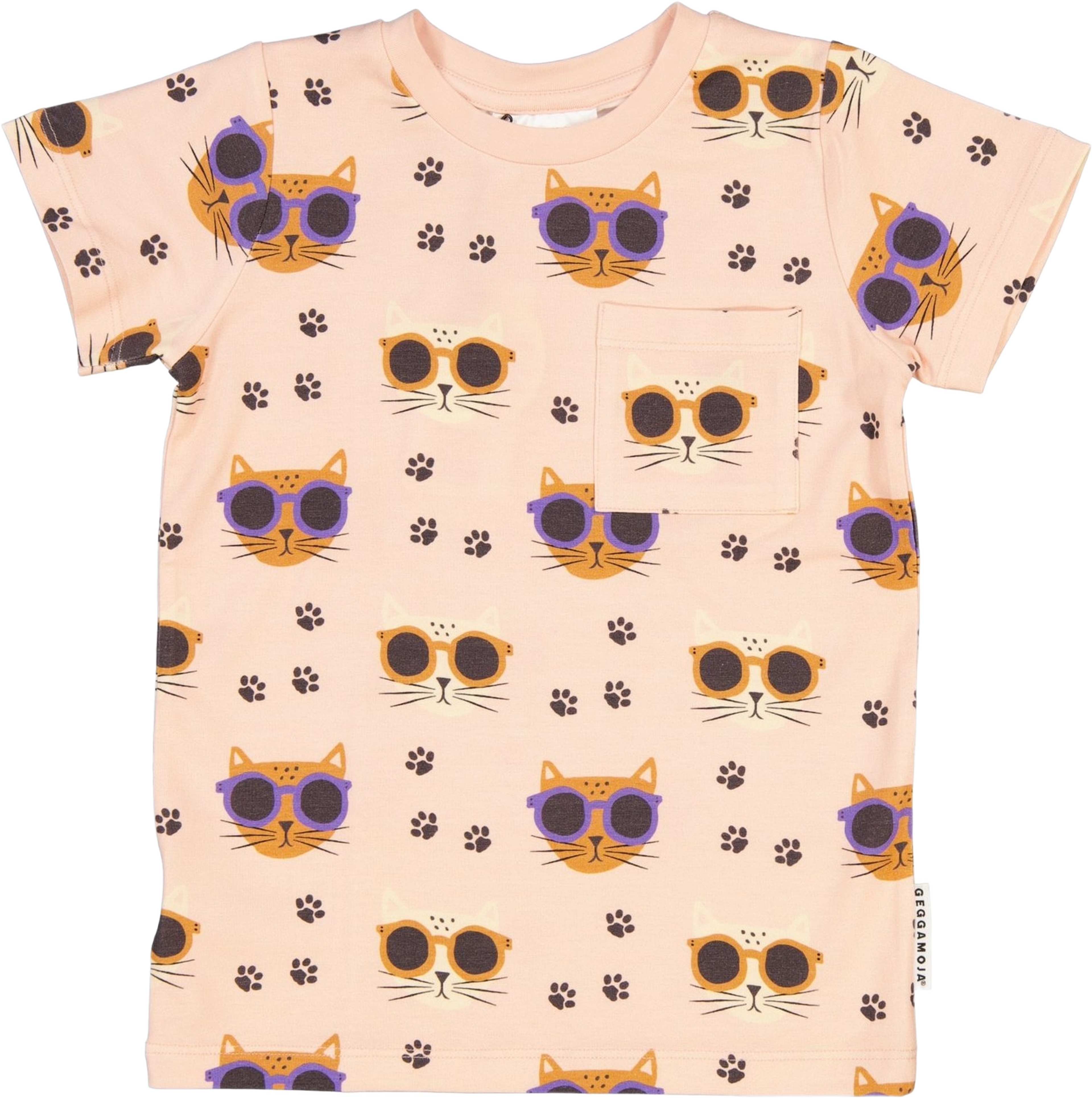 T-shirt Bambu, från Geggamoja, i färgen rosa. Klicka för att öppna bilden i stort format