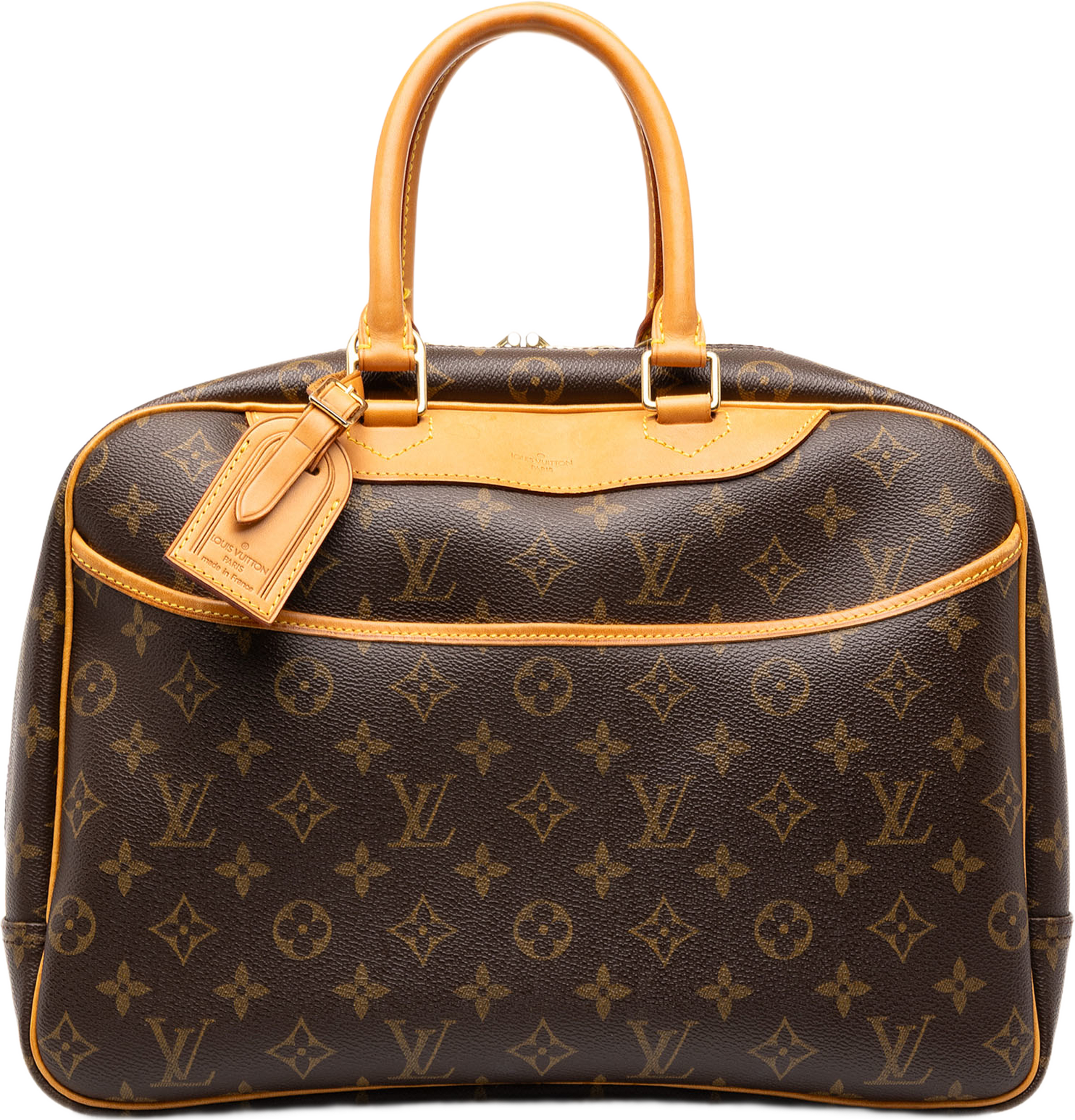 Louis Vuitton Monogram Deauville, från Luxclusif, i färgen brun. Klicka för att öppna bilden i stort format