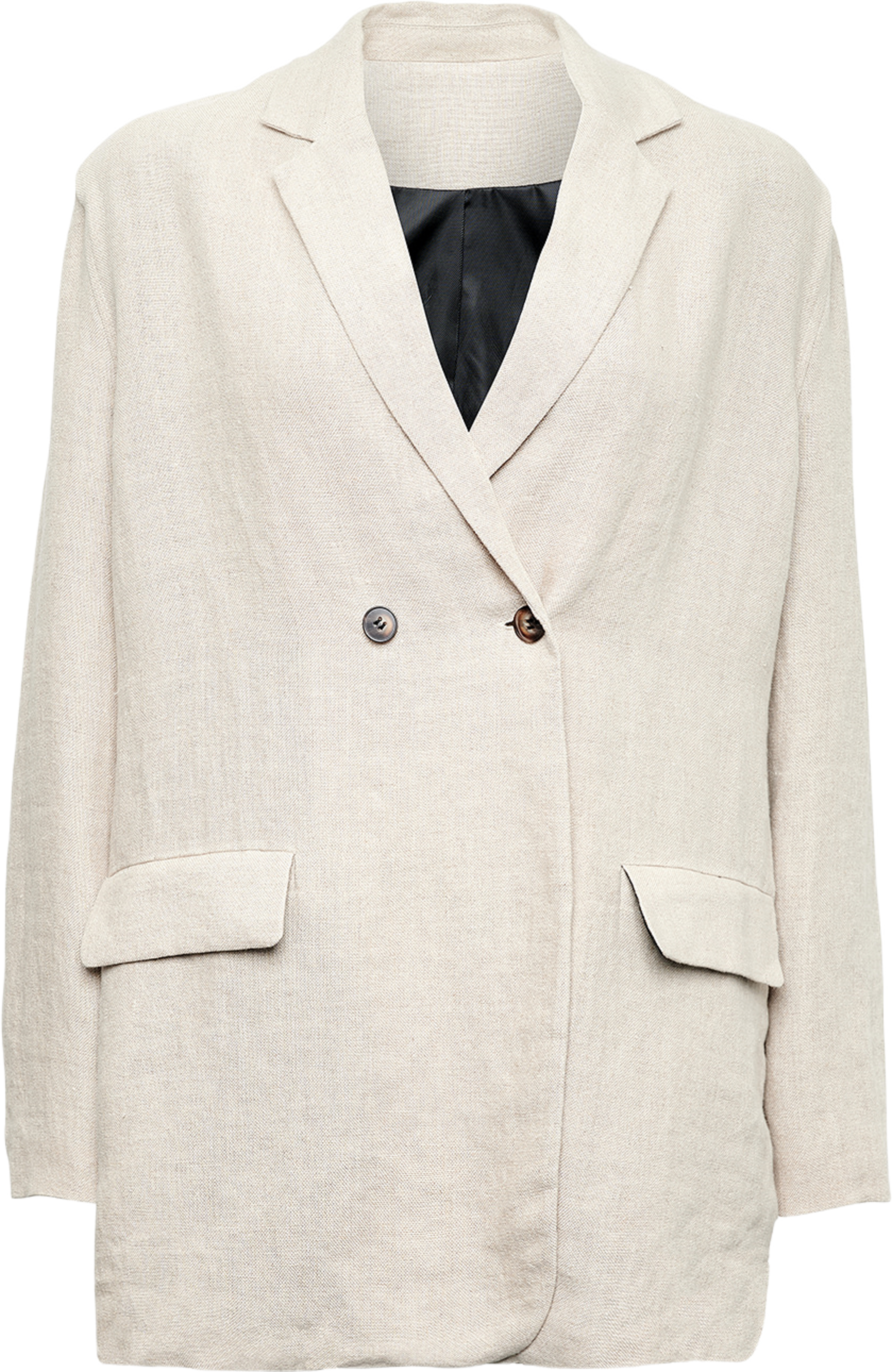Nima, Blazer 1, Linen/viscose - Sand
