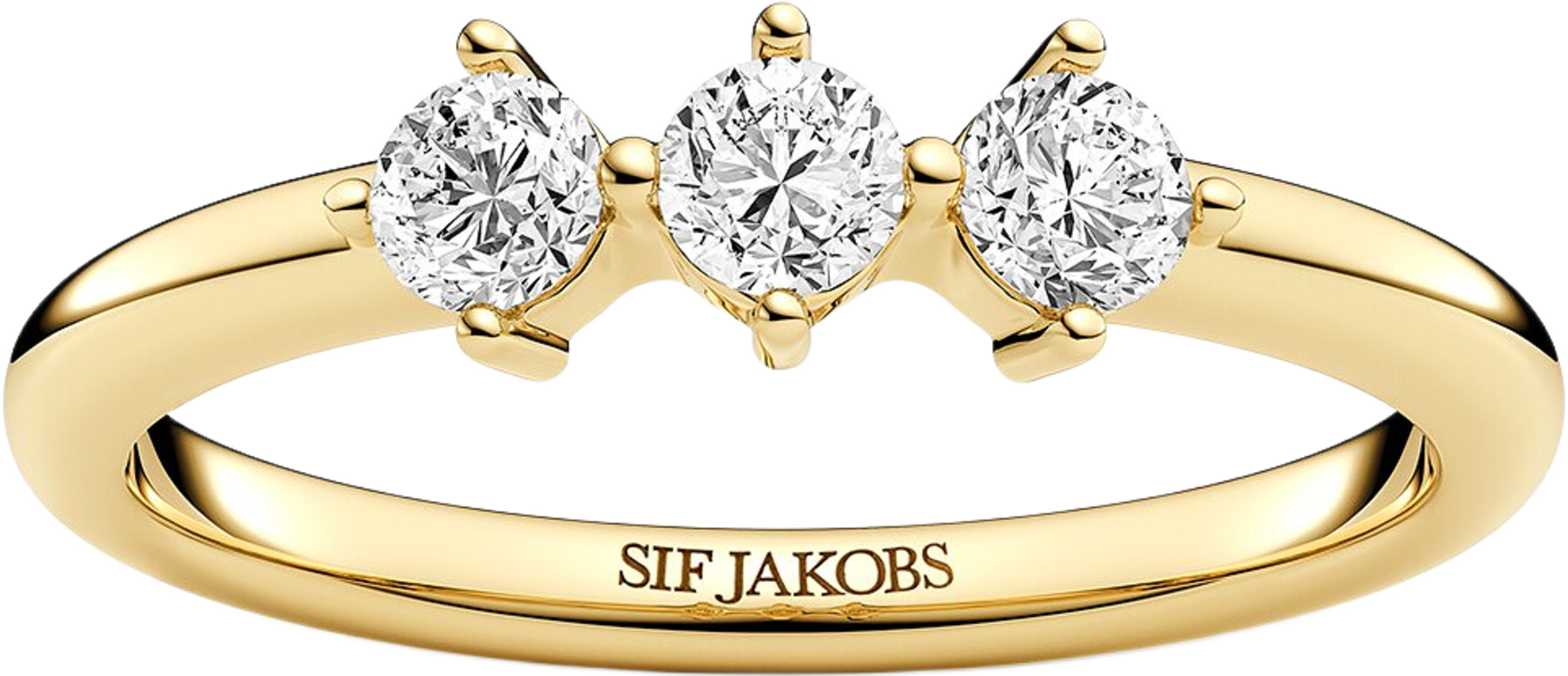 Princess Ring, från Sif Jakobs Jewellery, i färgen gold. Klicka för att öppna bilden i stort format