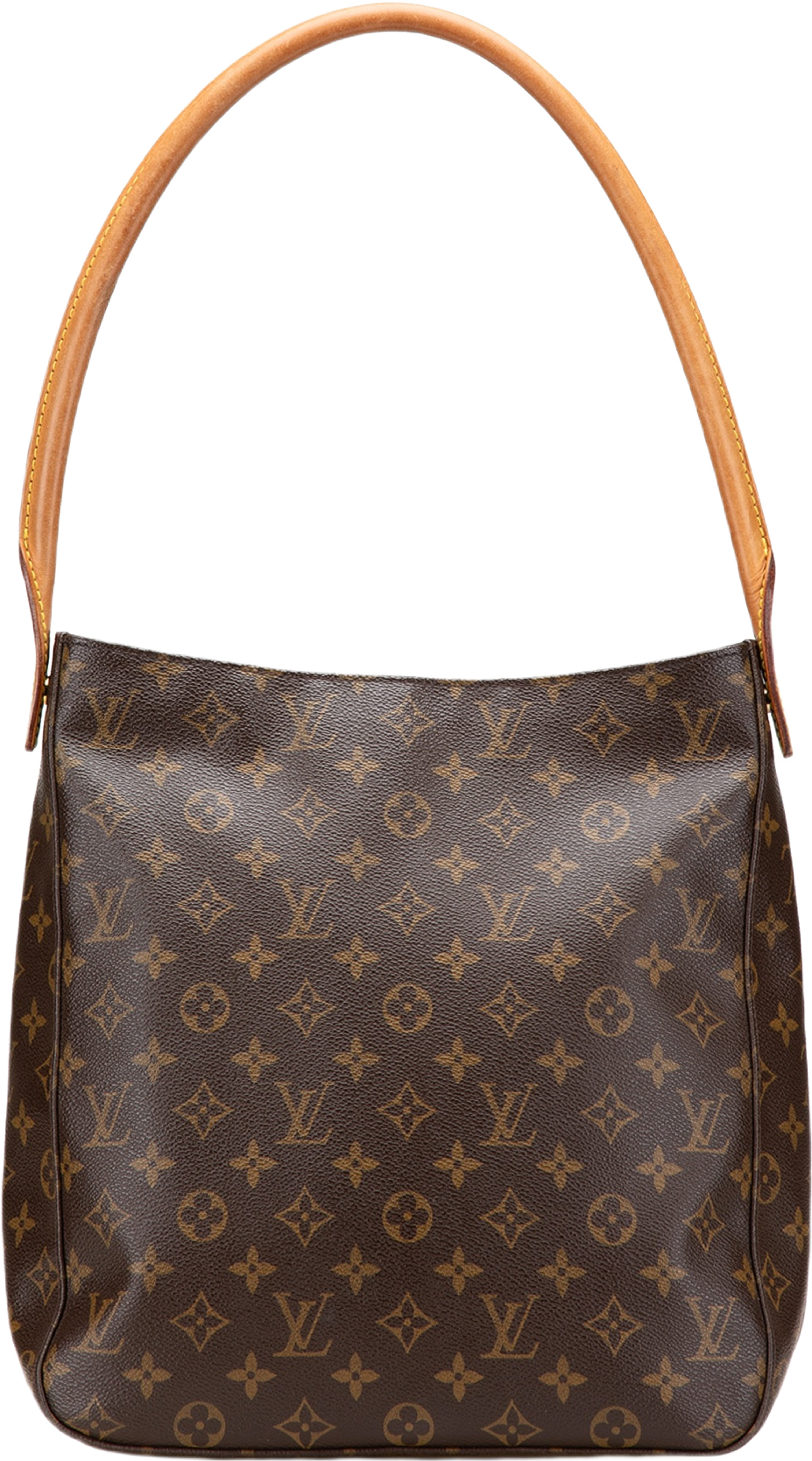 Louis Vuitton Monogram Looping Gm, från Luxclusif, i färgen brown.