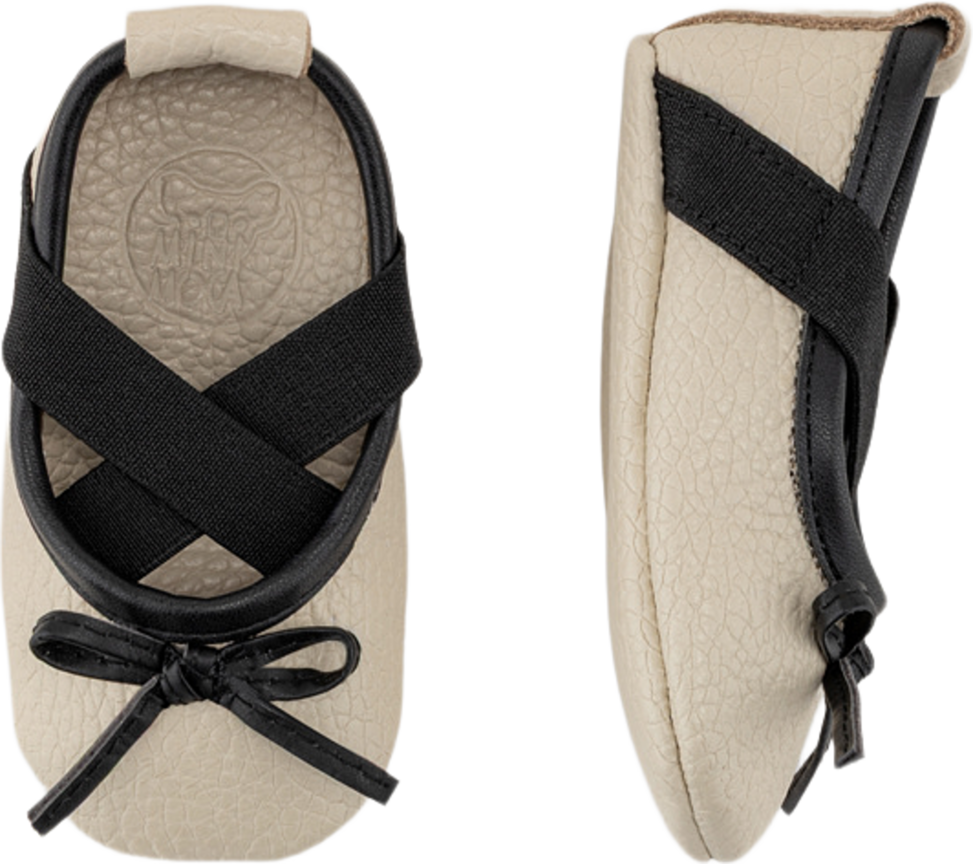 Ballerina Barefoot, från Minimoca, i färgen beige. Klicka för att öppna bilden i stort format