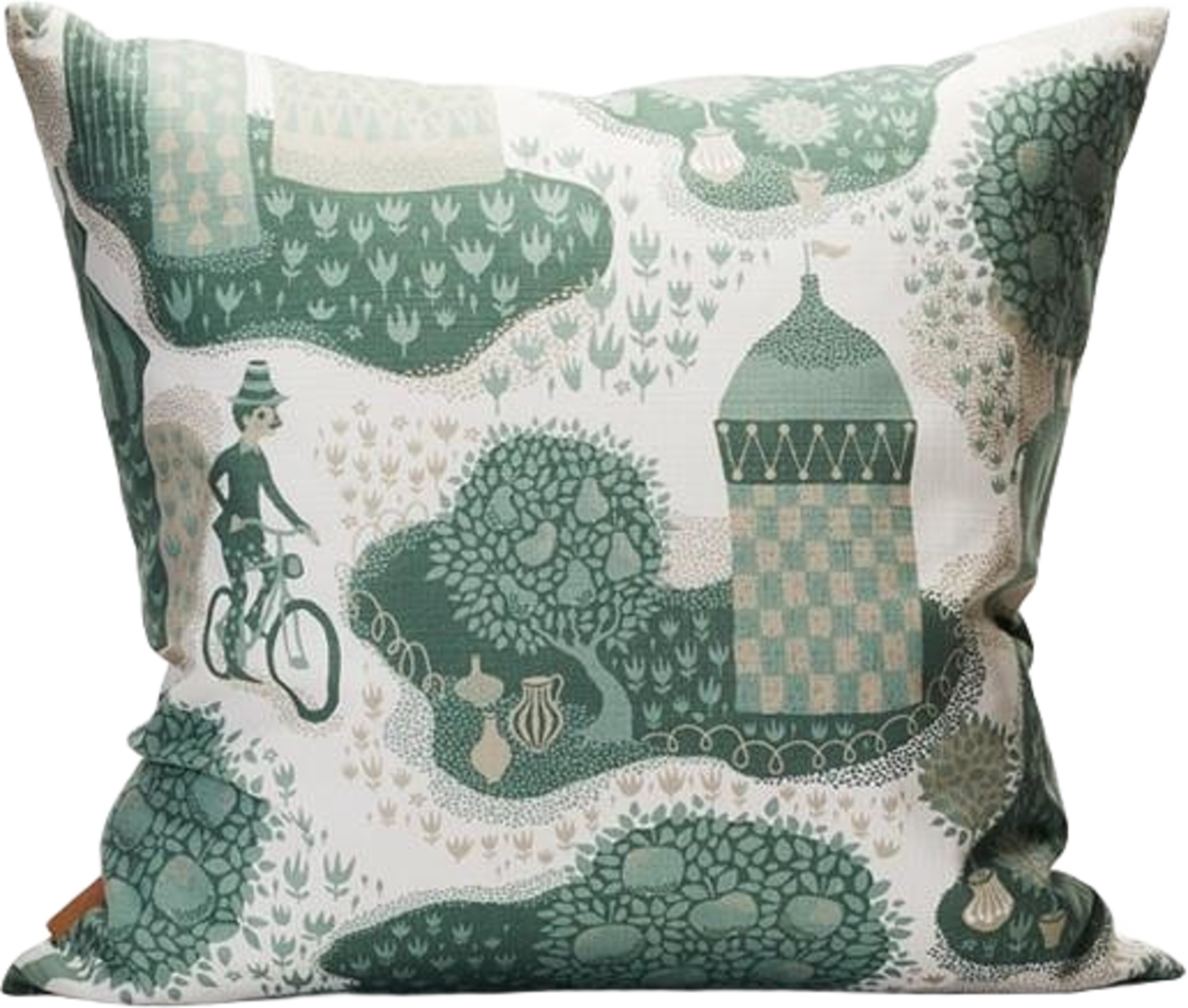 Kuddfodral Jardin De La Vie 50x50cm Vit/blå